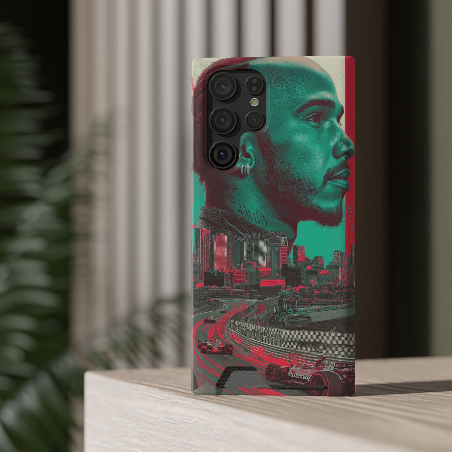 Racing Phone Case, Card Holder Case, Sports Phone Cover, Gift for Car Enthusiasts, Personalized Cell Phone Protector