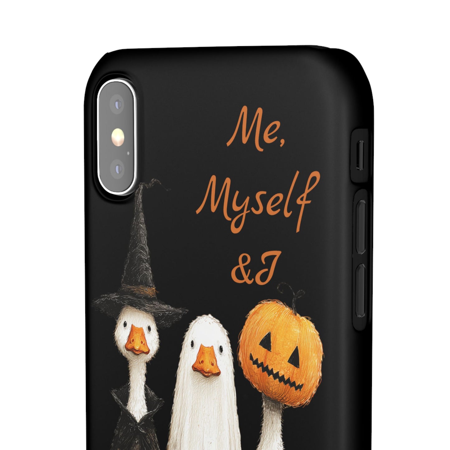 Halloween Goose Snap Case, Funny Goose Phone Case, Fall Accessories, Cute Halloween Gift, Me Myself & I Design