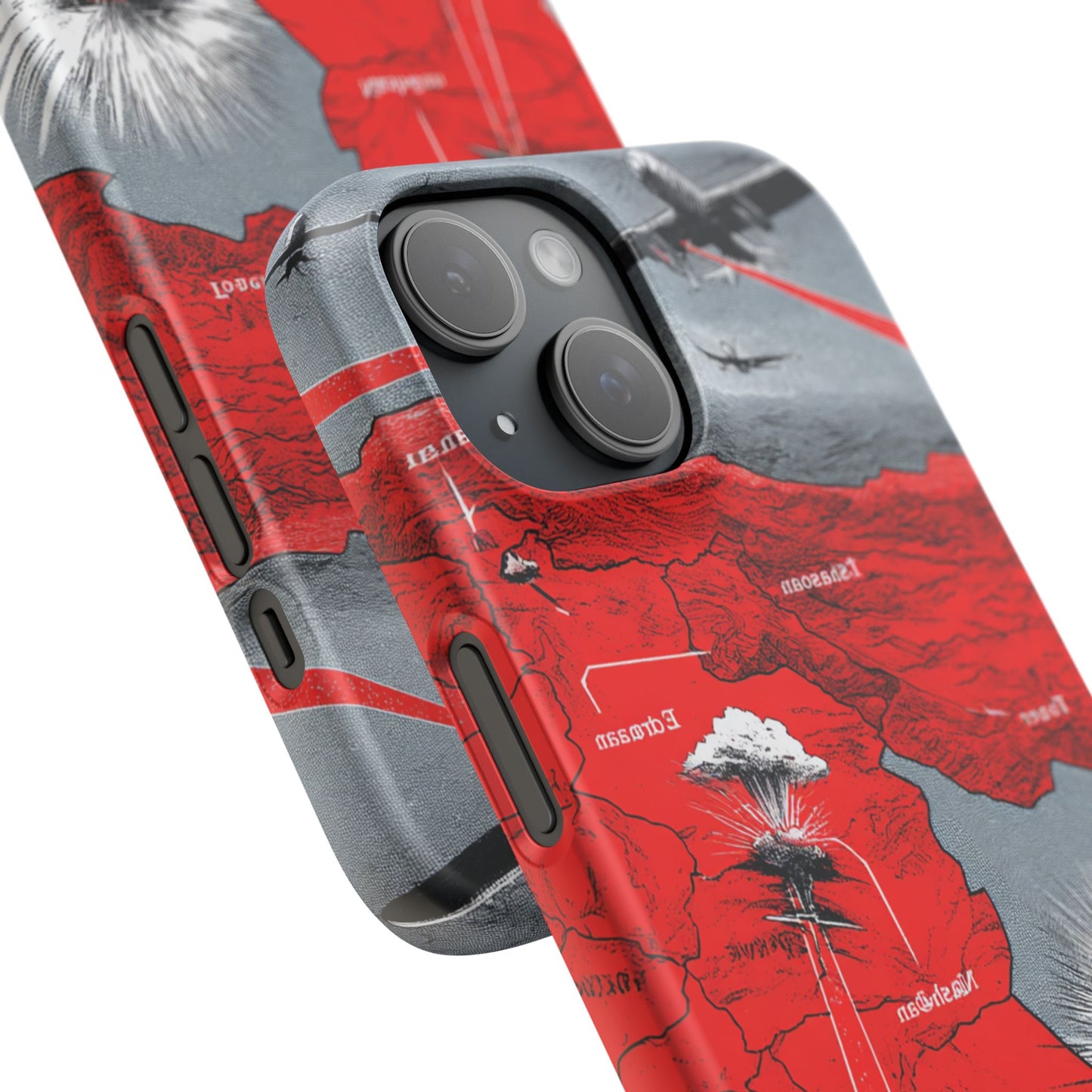 Bold Graphic Snap Case with Dramatic Design, Unique Phone Cover, Artistic Protection for iPhone, Trendy Gadget Gift, Edgy Tech Accessory