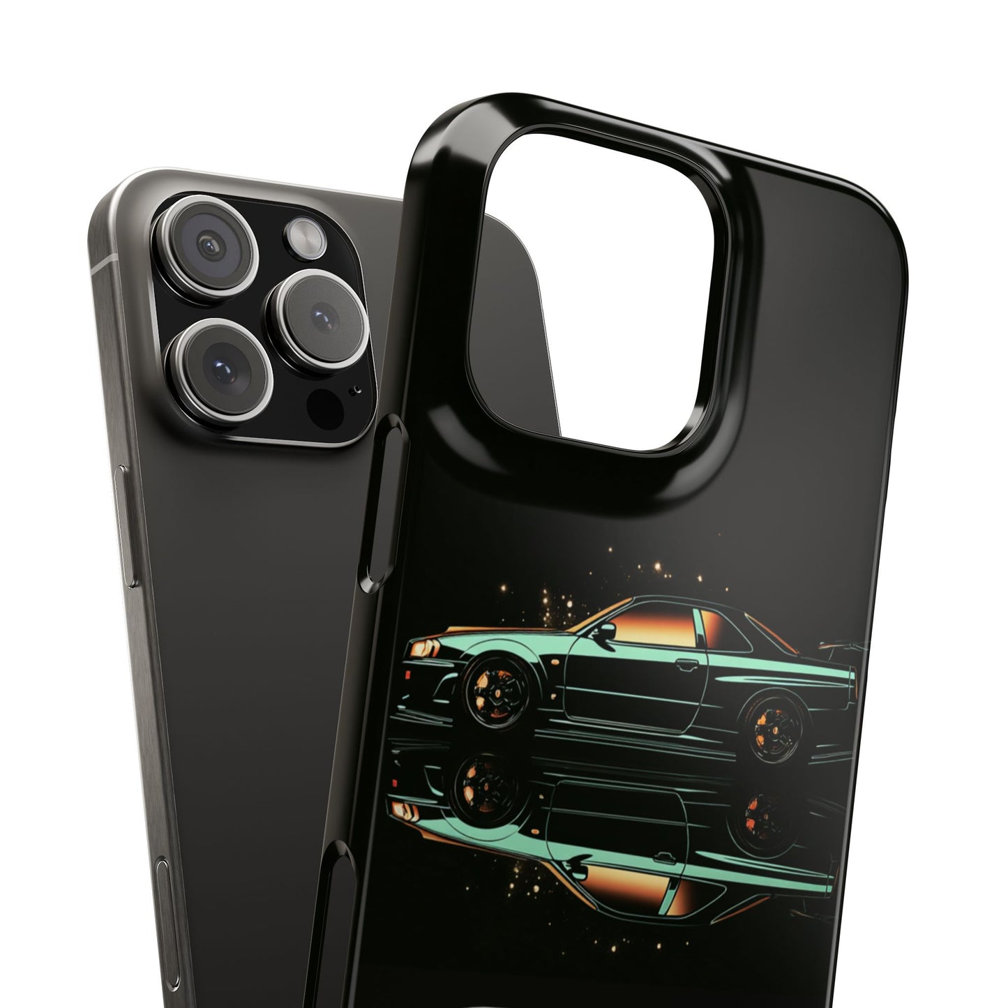 Green Skyleine R34 GTR Art Snap Case and Protective Phone Cover For iPhone and Samsung