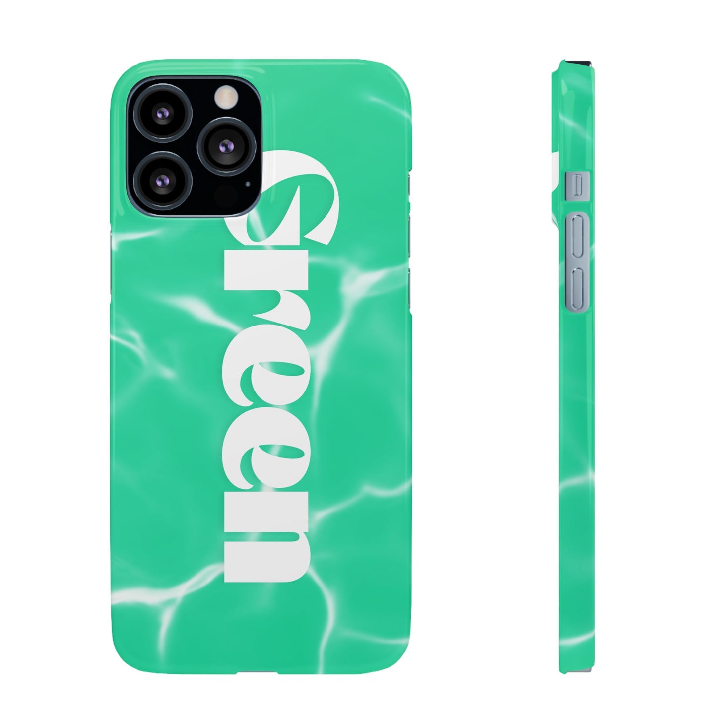 Aqua Pool Vibe Snap Case, Tropical Phone Cover, Summer Accessory, Trendy Gift for Friends, Beach Lover's Essential
