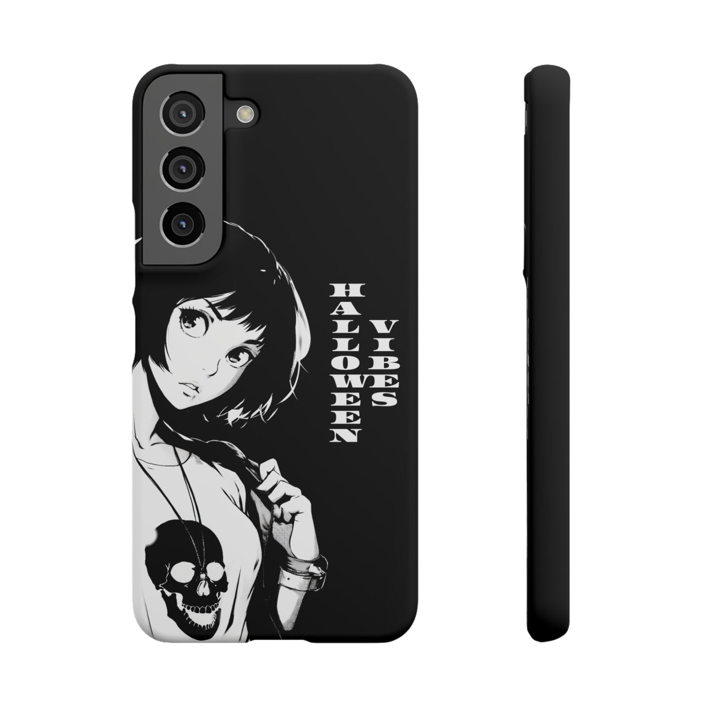 Halloween Vibes Snap Case Black and White Protective Phone Cover for iPhone and Samsung