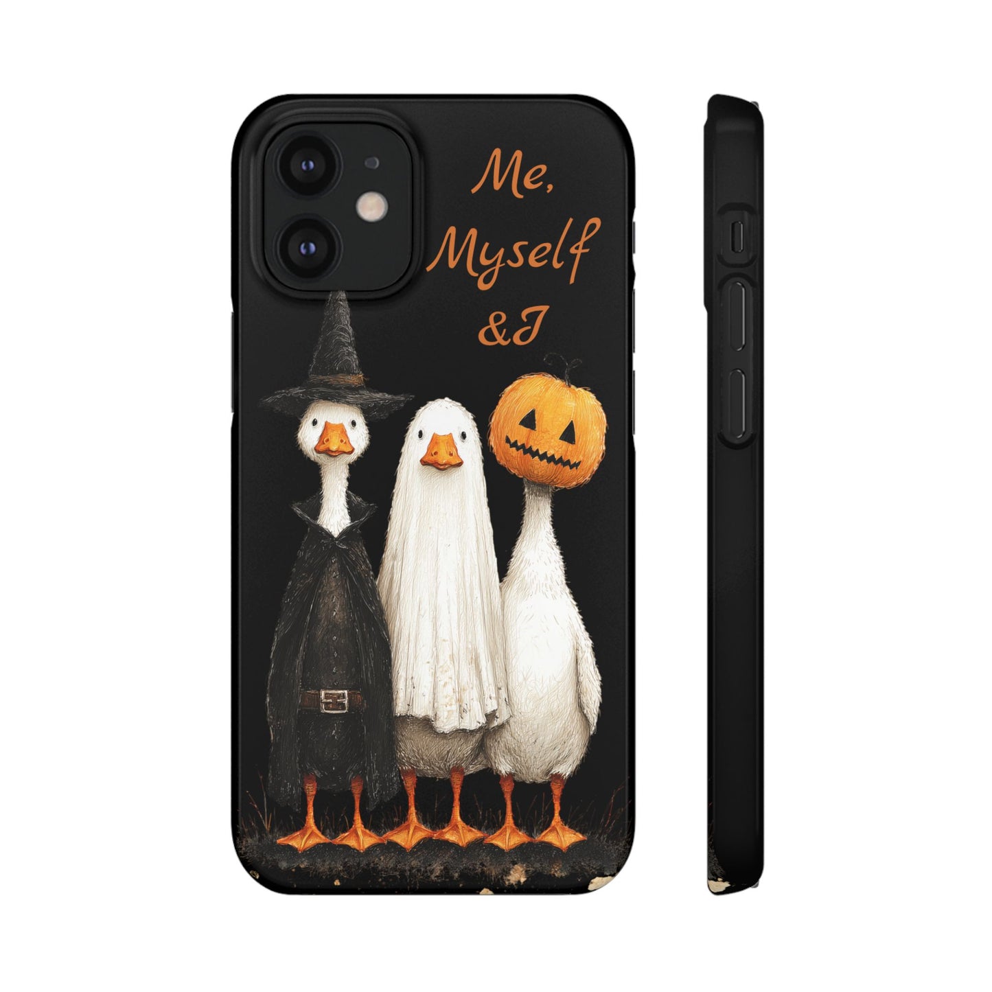 Halloween Goose Snap Case, Funny Goose Phone Case, Fall Accessories, Cute Halloween Gift, Me Myself & I Design