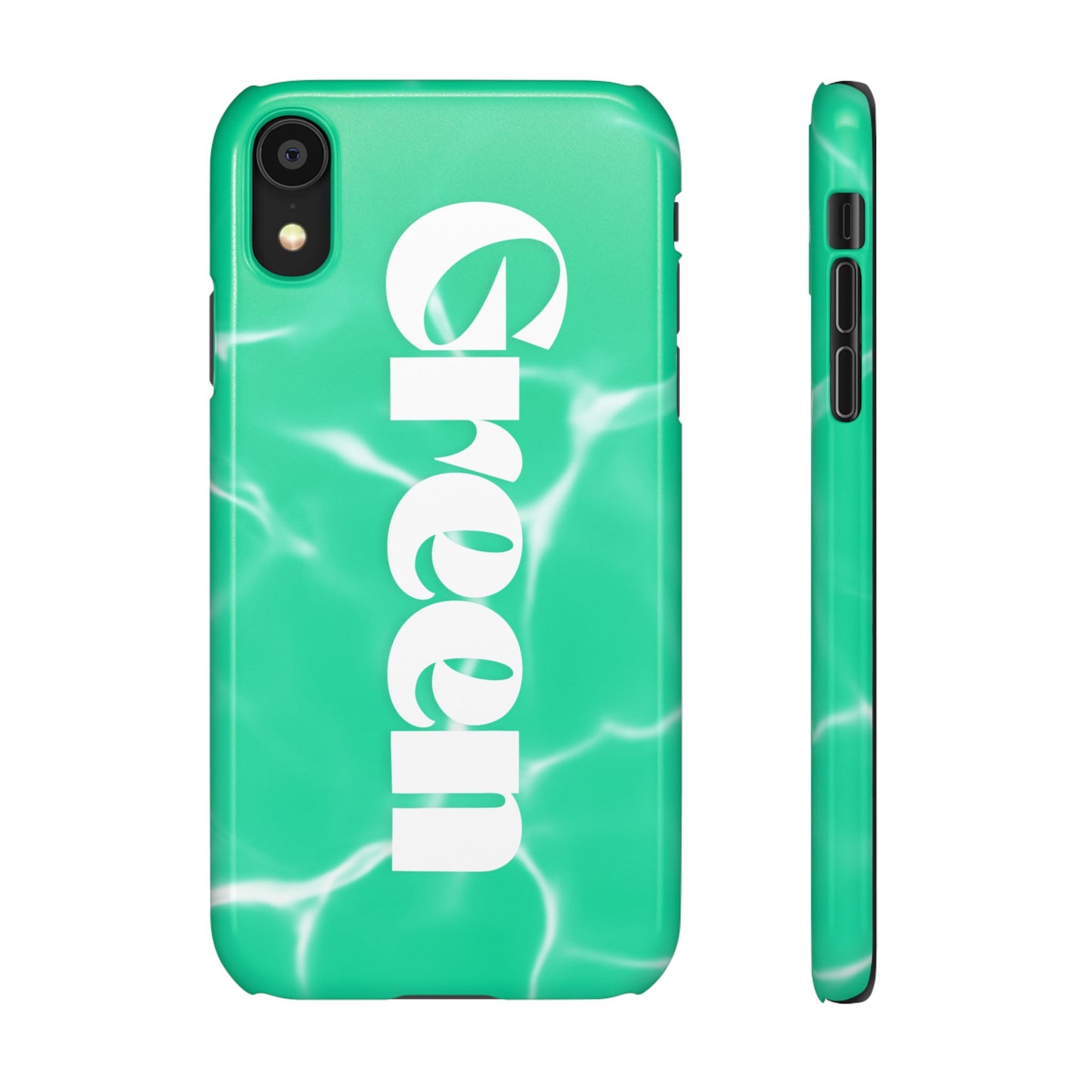 Aqua Pool Vibe Snap Case, Tropical Phone Cover, Summer Accessory, Trendy Gift for Friends, Beach Lover's Essential