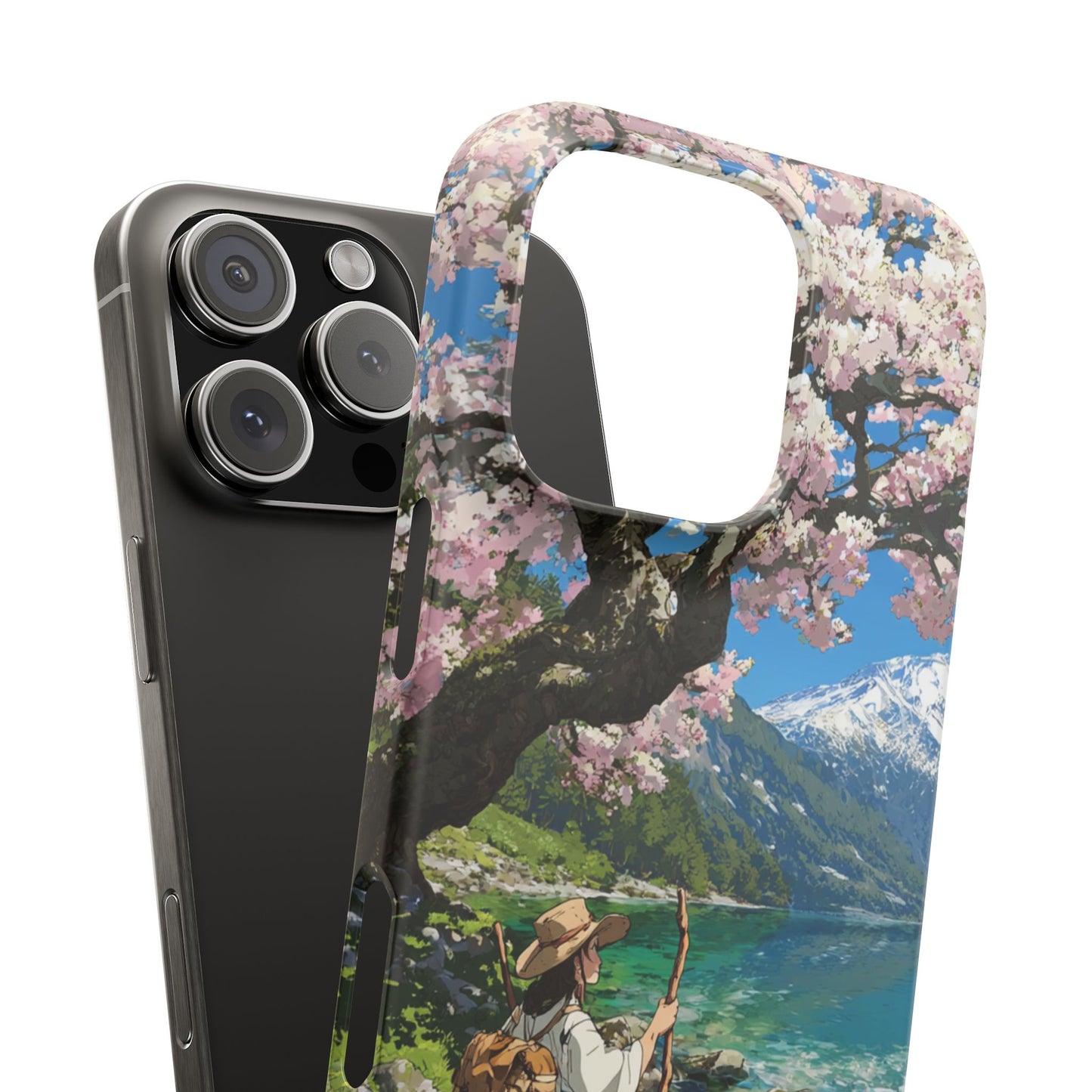 Nature-Inspired Snap Cases for Phone Protection, Floral Phone Covers, Cherry Blossom Aesthetic, Gifts for Nature Lovers, Spring Accessories