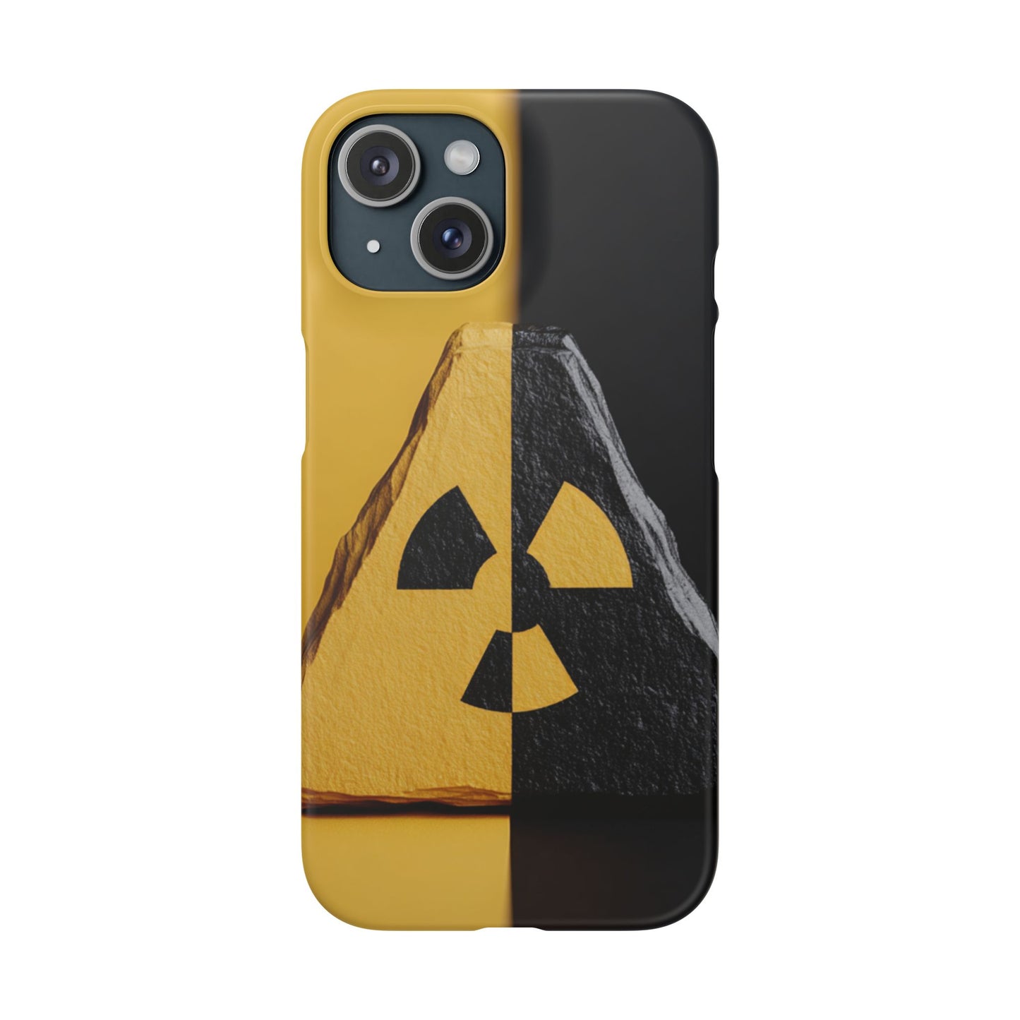 Bold Graphic Snap Case, Radiation Symbol Phone Cover, Trendy Phone Accessory, Unique Gift for Tech Lovers, Stylish Mobile Case