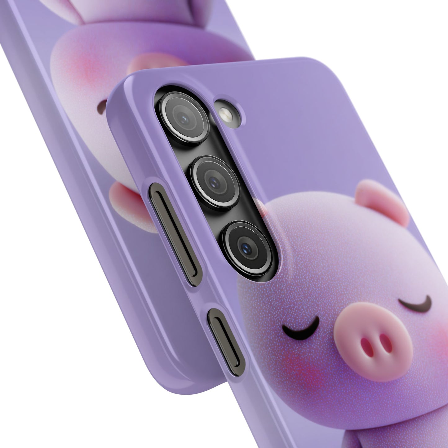 Cute Pig Snap Case for iPhone, Animal Lovers Phone Cover, Kawaii Aesthetic Accessory, Birthday Gift, Unique Phone Protection