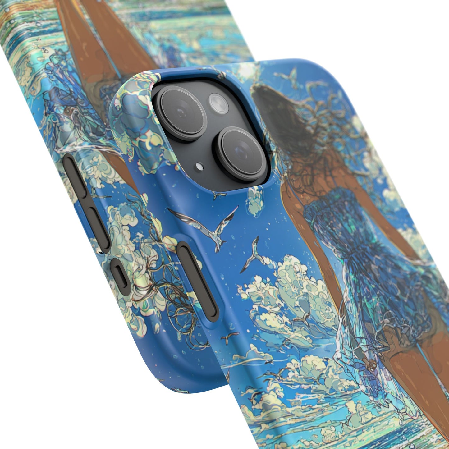 Summer Breeze Snap Case, Ocean Art Phone Cover, Beach Vibes Cell Case, Gift for Her, Custom Phone Accessory