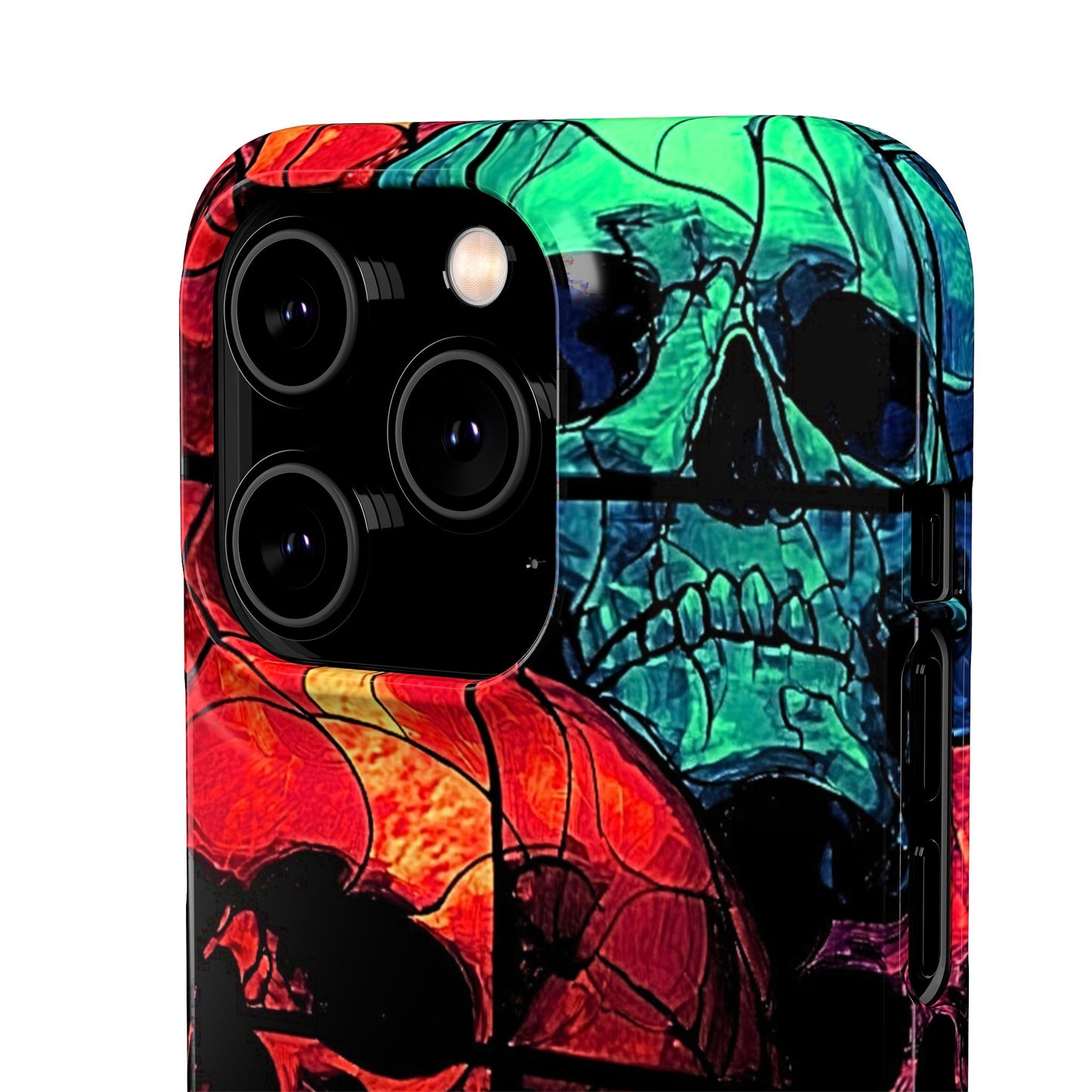 Halloween Custom Requiem Skull Snap Case Phone Cover for iPhone and Samsung