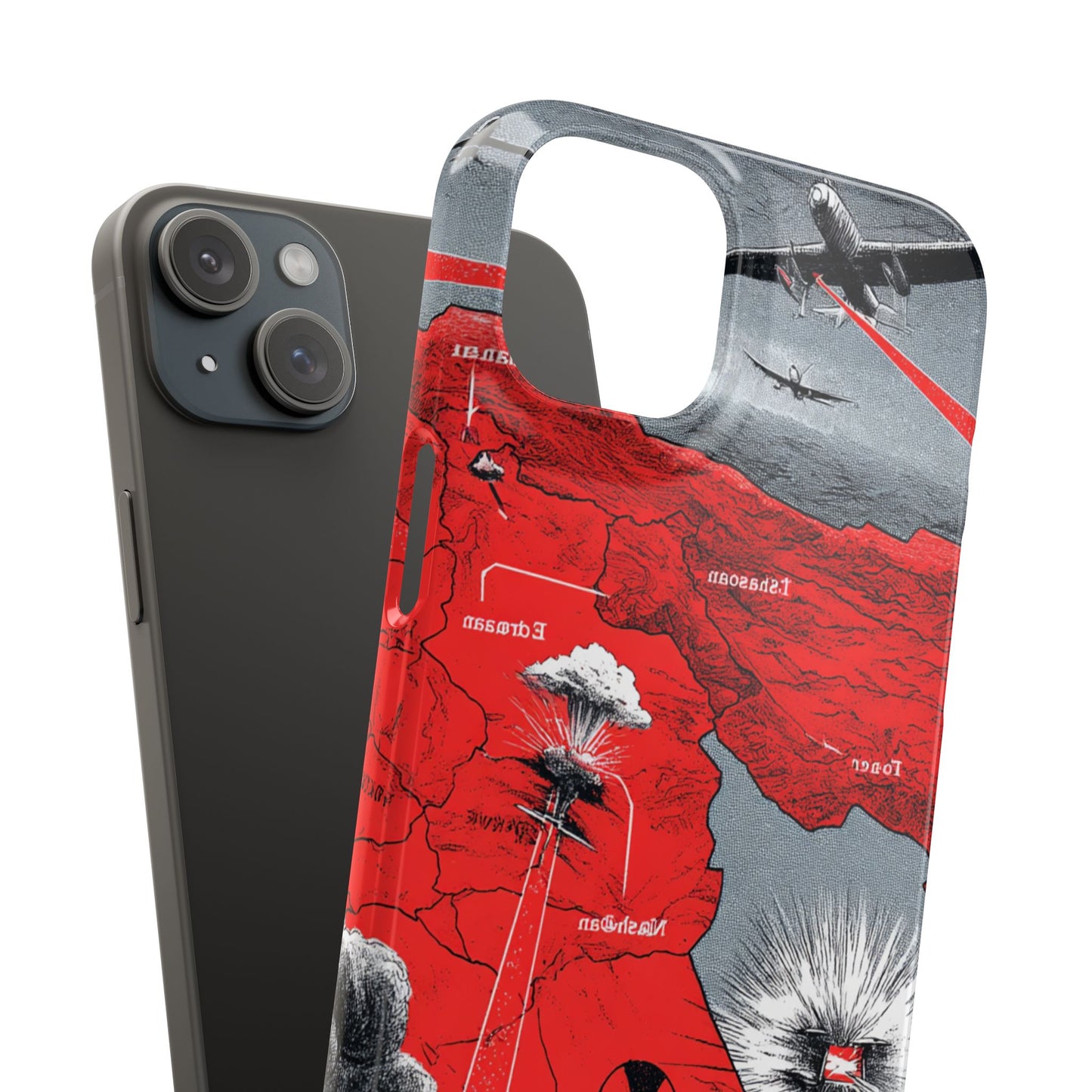 Bold Graphic Snap Case with Dramatic Design, Unique Phone Cover, Artistic Protection for iPhone, Trendy Gadget Gift, Edgy Tech Accessory