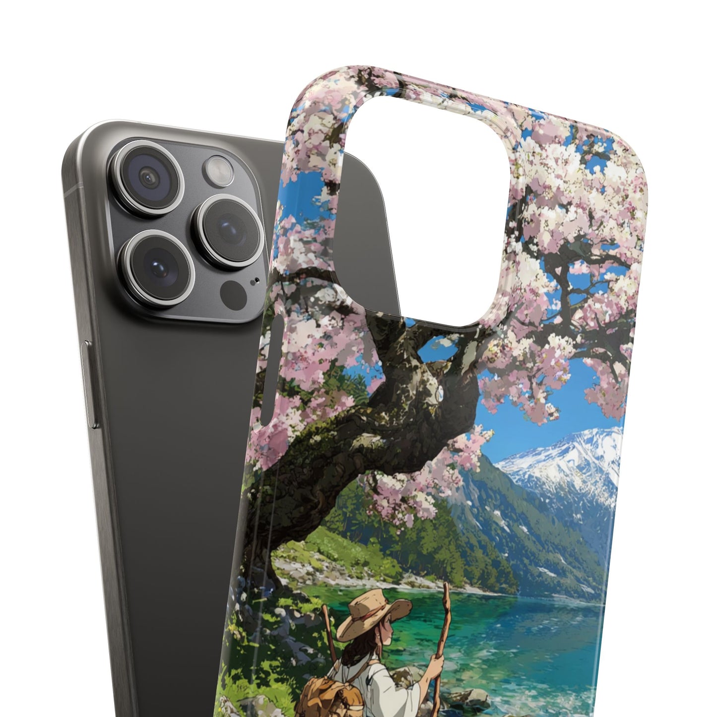 Nature-Inspired Snap Cases for Phone Protection, Floral Phone Covers, Cherry Blossom Aesthetic, Gifts for Nature Lovers, Spring Accessories