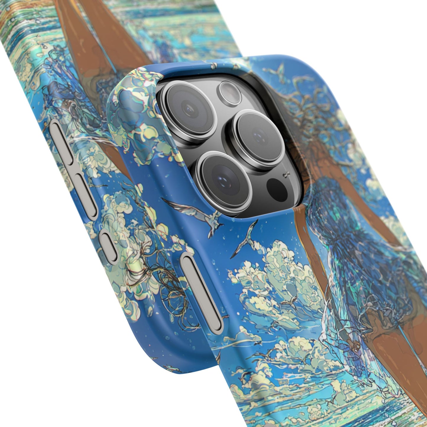 Summer Breeze Snap Case, Ocean Art Phone Cover, Beach Vibes Cell Case, Gift for Her, Custom Phone Accessory