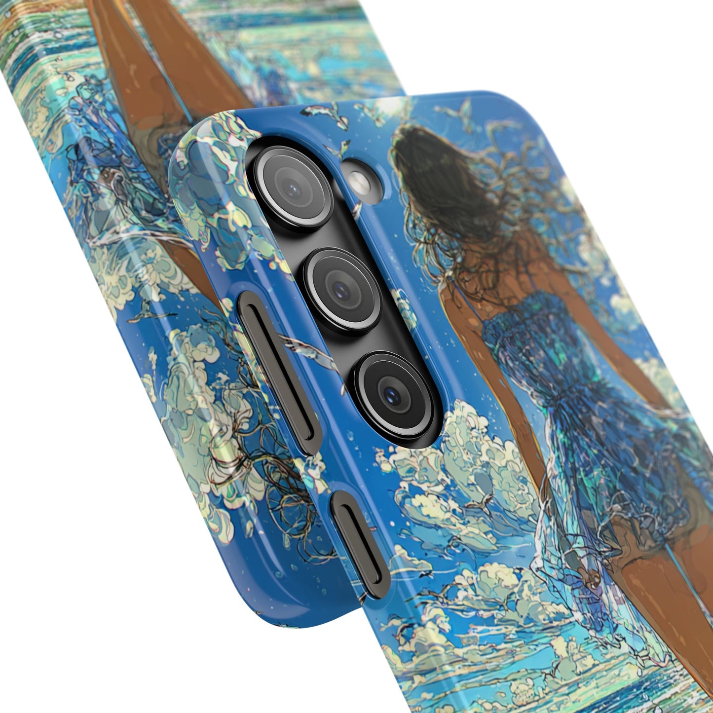 Summer Breeze Snap Case, Ocean Art Phone Cover, Beach Vibes Cell Case, Gift for Her, Custom Phone Accessory