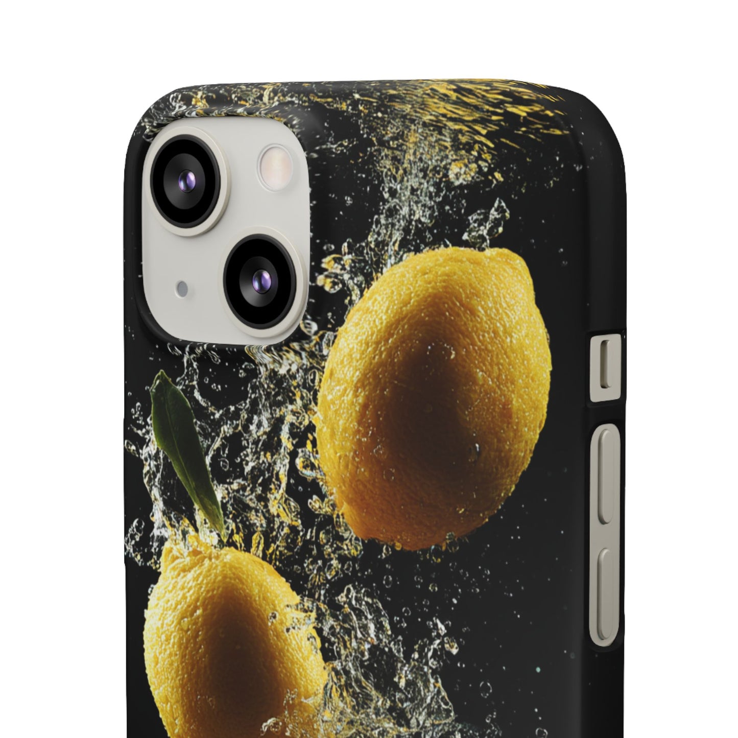 Lemon Splash Phone Case - Vibrant Snap Case, Fruit Lover Gift, Summer Vibes, Kitchen Decor, Unique Phone Accessories
