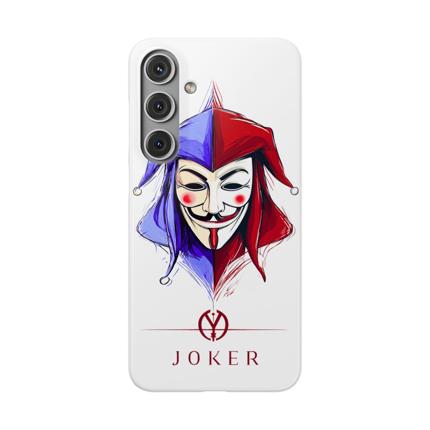 Joker & Anonimous Reunited Guy Fawkes Art Snap Case and Protective Phone Cover For iPhone and Samsung