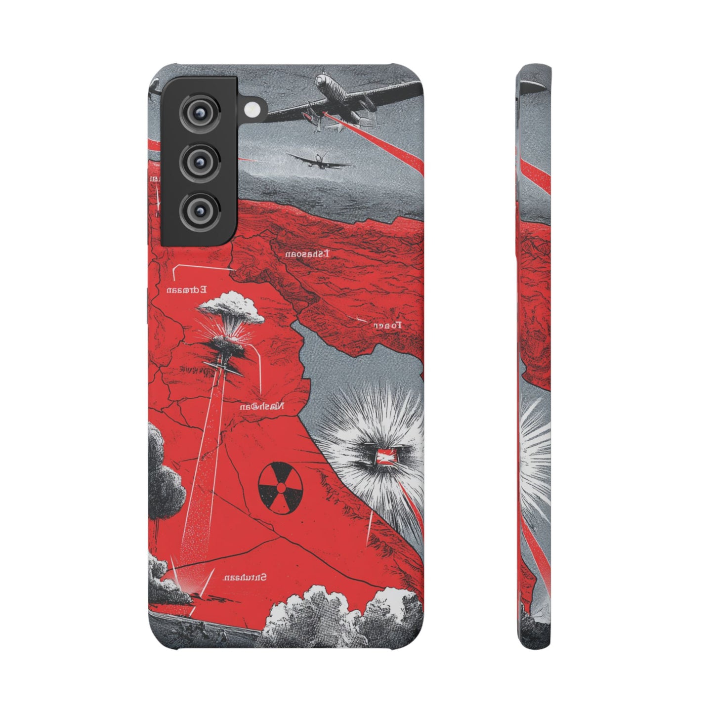 Bold Graphic Snap Case with Dramatic Design, Unique Phone Cover, Artistic Protection for iPhone, Trendy Gadget Gift, Edgy Tech Accessory