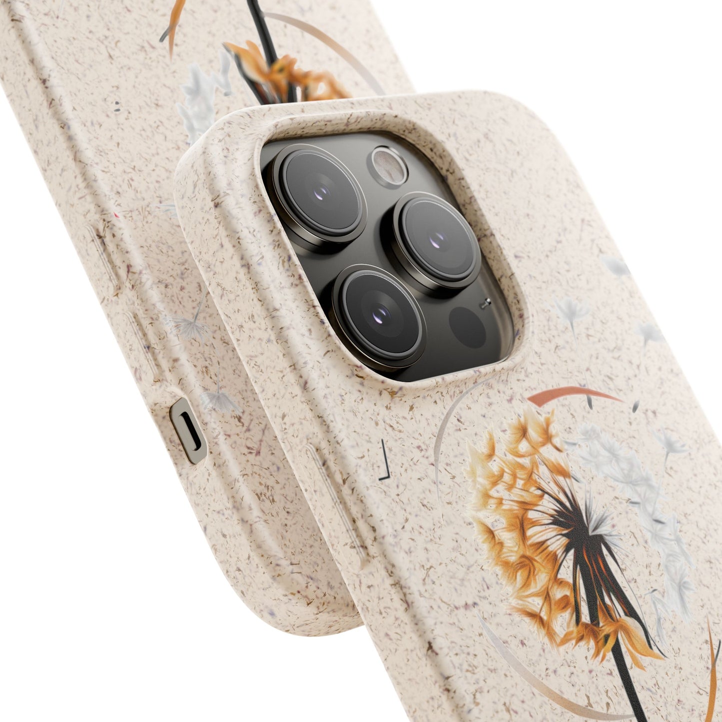 Plastic Free Eco-Friendly Phone Cases with Floral Design Sustainable Gift for Iphone and Samsungs