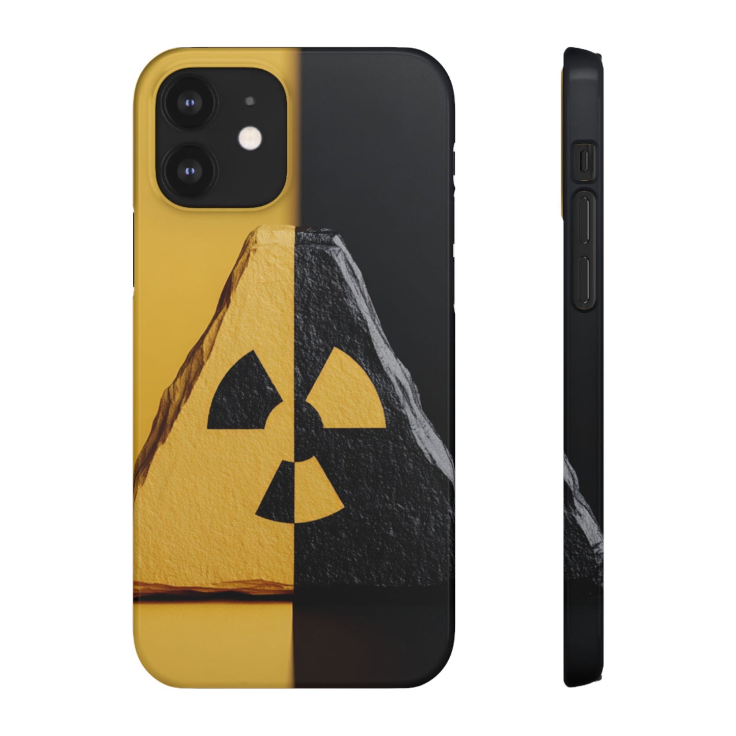 Bold Graphic Snap Case, Radiation Symbol Phone Cover, Trendy Phone Accessory, Unique Gift for Tech Lovers, Stylish Mobile Case