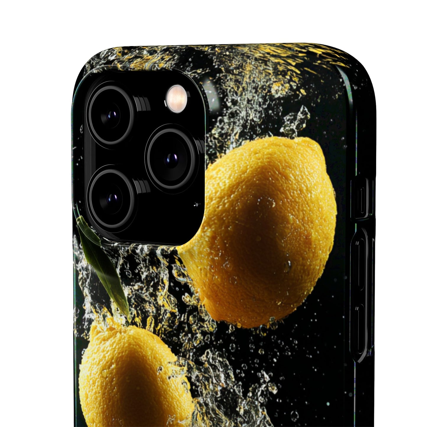 Lemon Splash Phone Case - Vibrant Snap Case, Fruit Lover Gift, Summer Vibes, Kitchen Decor, Unique Phone Accessories