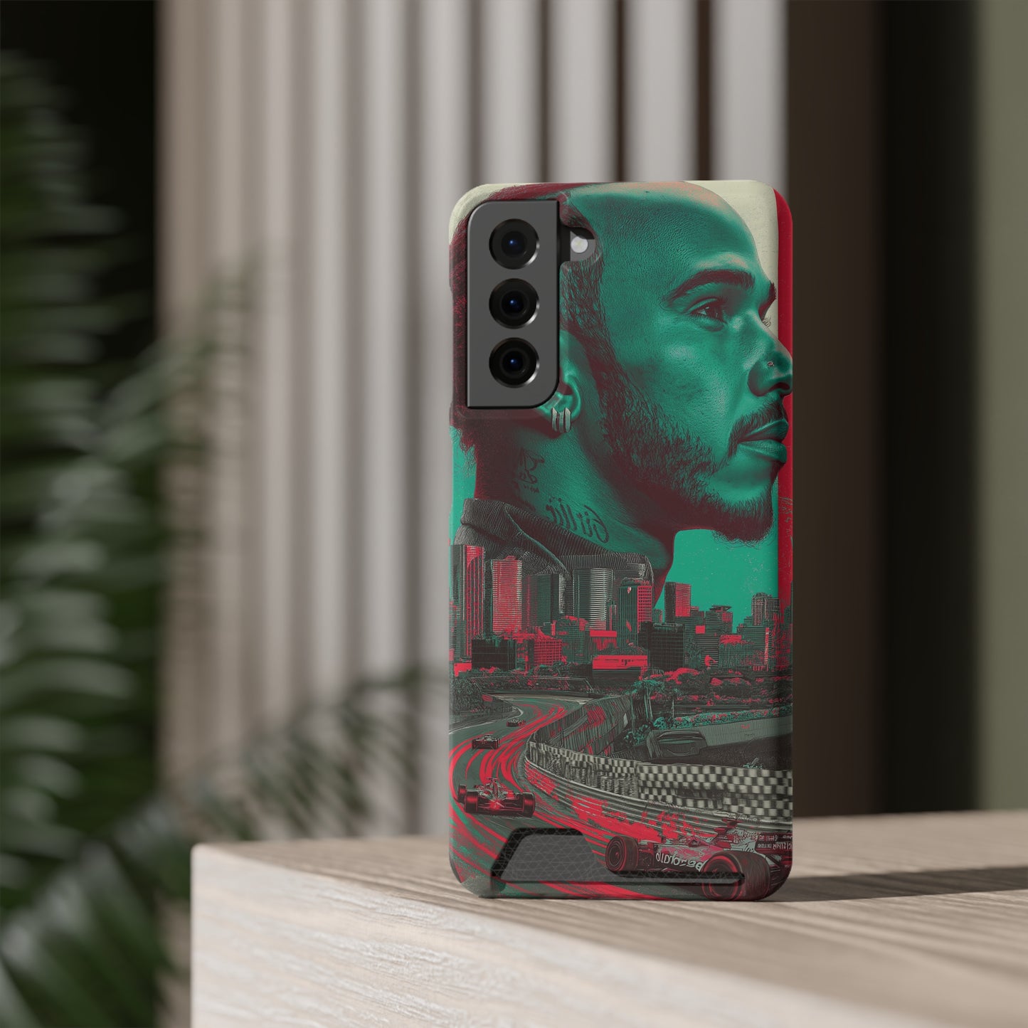 Racing Phone Case, Card Holder Case, Sports Phone Cover, Gift for Car Enthusiasts, Personalized Cell Phone Protector