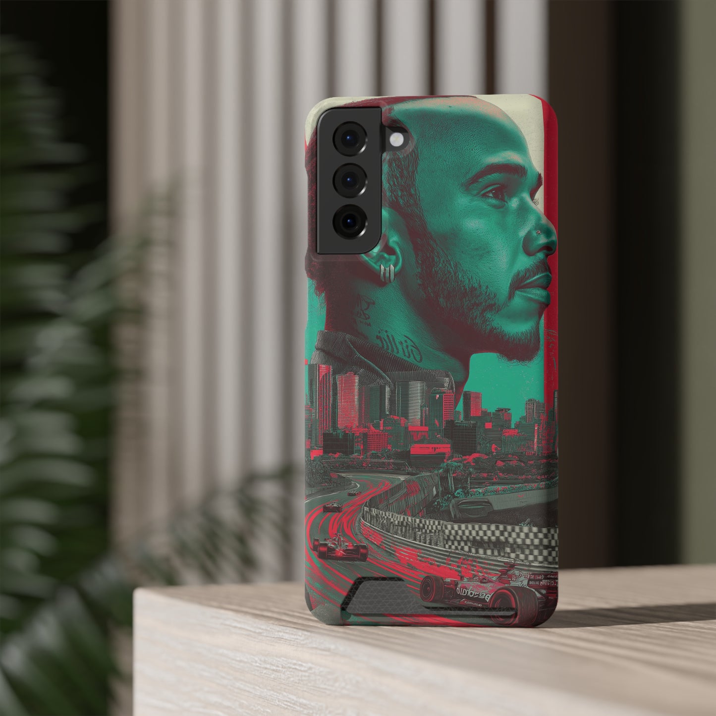 Racing Phone Case, Card Holder Case, Sports Phone Cover, Gift for Car Enthusiasts, Personalized Cell Phone Protector