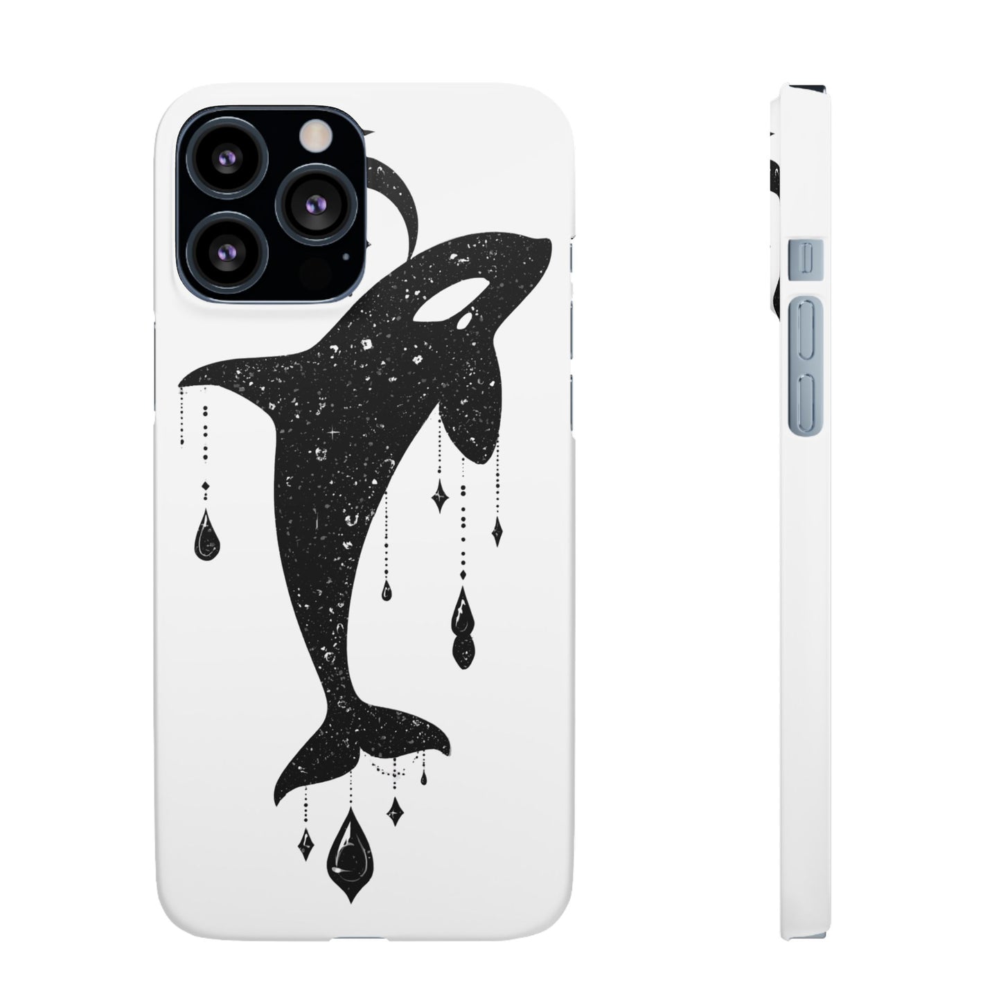 Celestial Orca Snap Case | Phone Cover, Whale Lover Gift, Cosmic Decor, Unique Art, Ocean Vibe