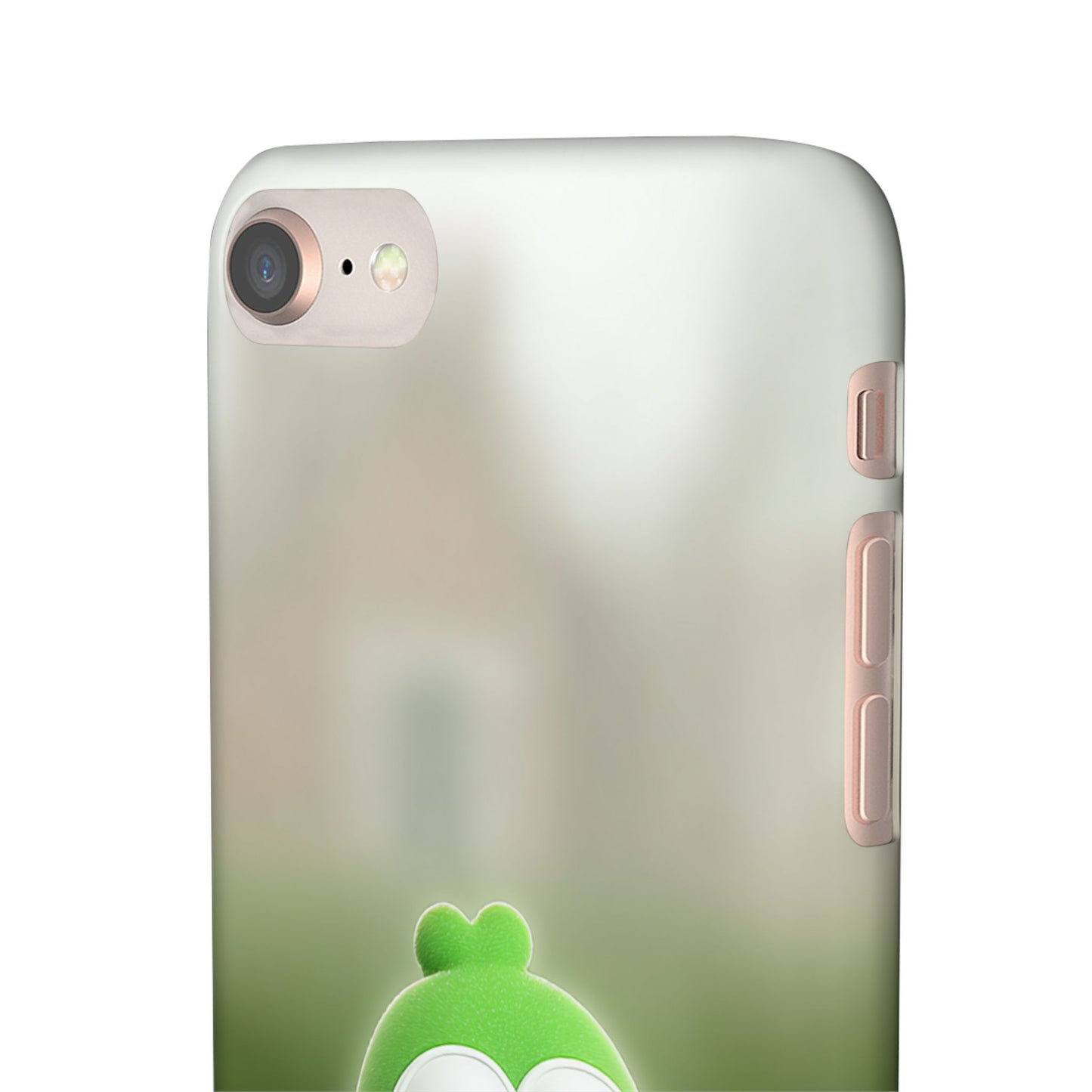 Cute Green Creature Phone Case, Snap Cases, Green Monster Phone Cover, Fun Phone Accessory, Playful Gift for Kids