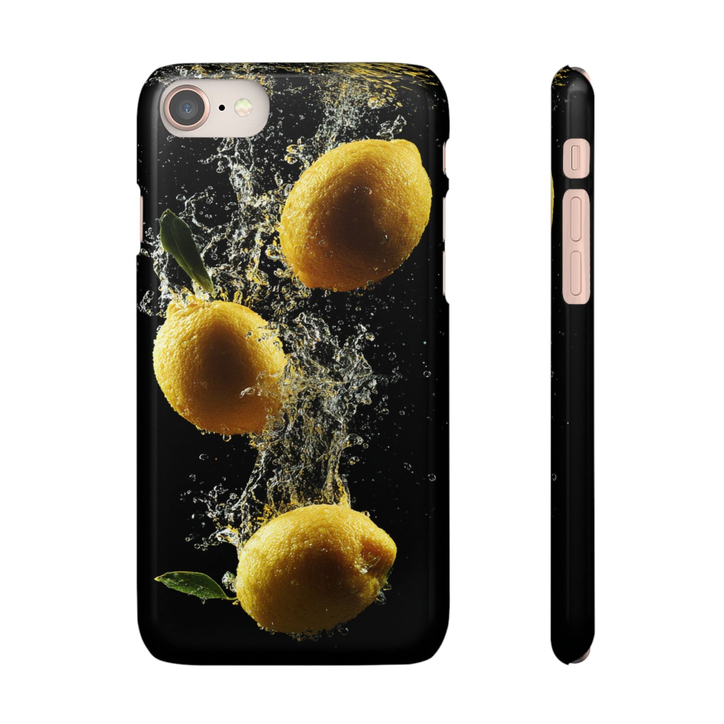 Lemon Splash Phone Case - Vibrant Snap Case, Fruit Lover Gift, Summer Vibes, Kitchen Decor, Unique Phone Accessories