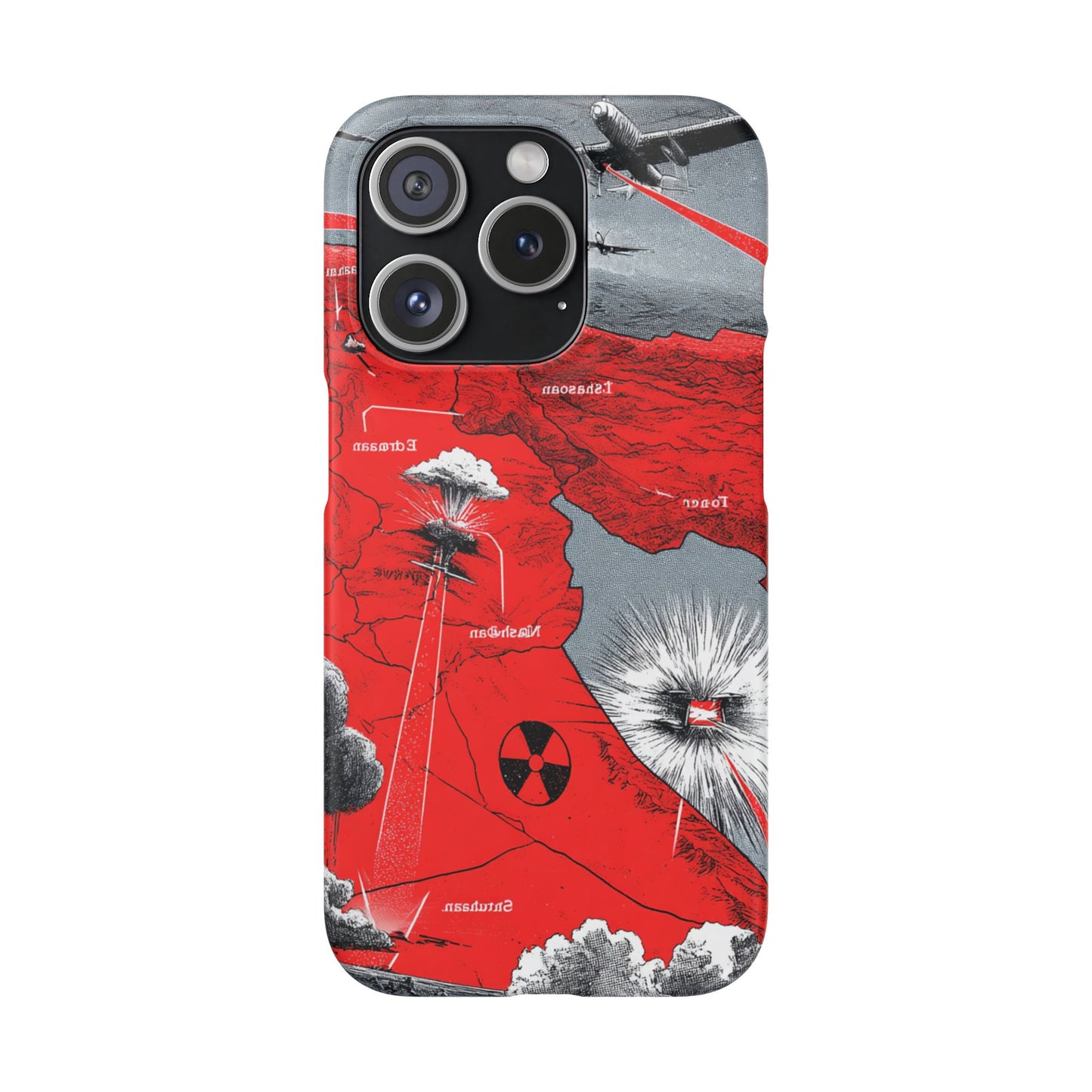 Bold Graphic Snap Case with Dramatic Design, Unique Phone Cover, Artistic Protection for iPhone, Trendy Gadget Gift, Edgy Tech Accessory