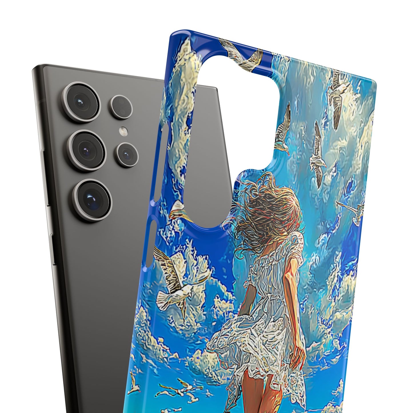 Dreamy Seaside Snap Case, Ocean Waves Phone Cover, Summer Vibe Gift, Cute Aesthetic Accessory, Beach Lover Case