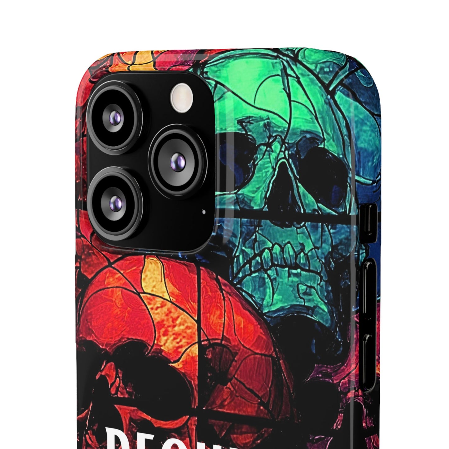 Halloween Custom Requiem Skull Snap Case Phone Cover for iPhone and Samsung
