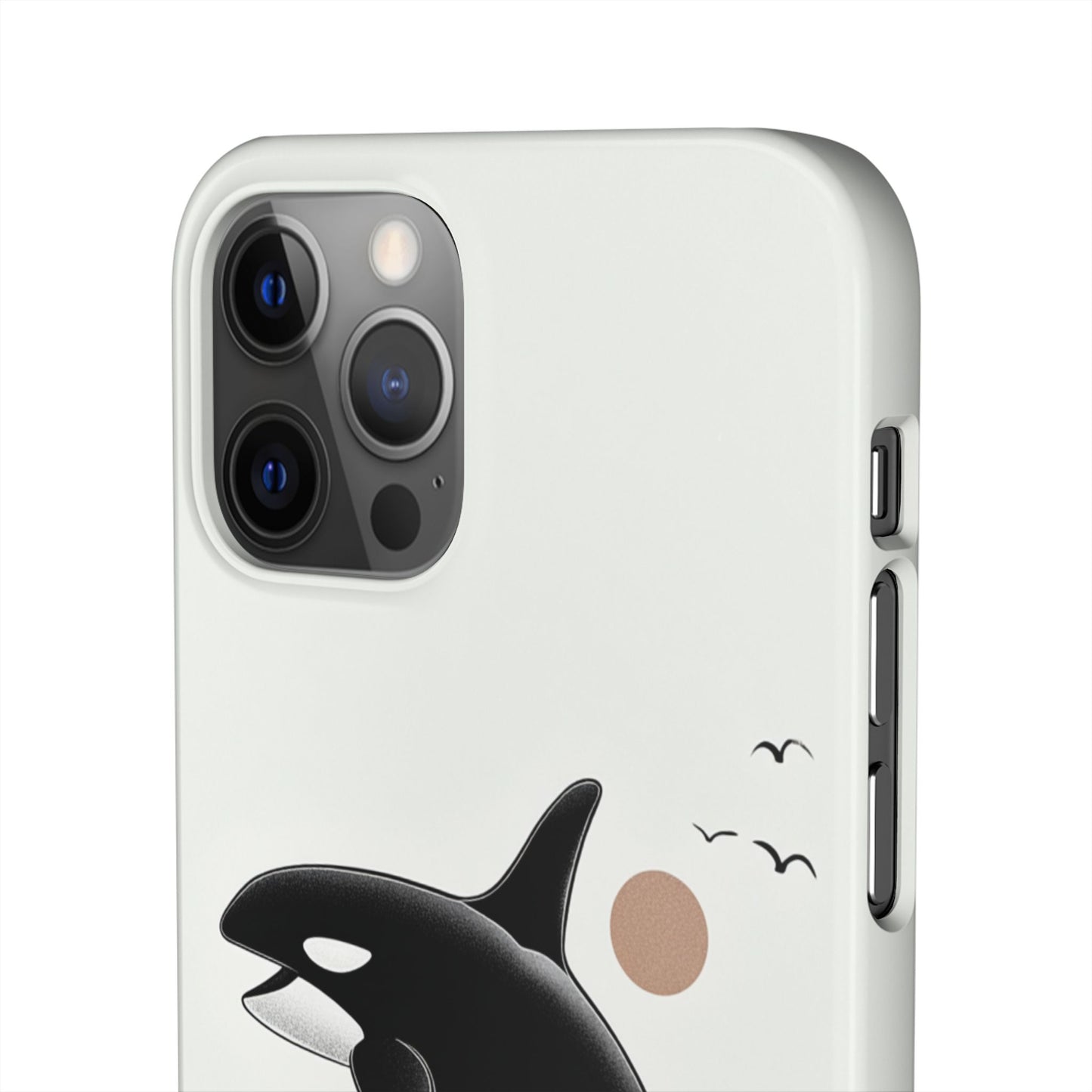 Whale Splash Phone Case | Ocean Lover Gift, Marine Art, Snap Cases, Cute Whale Design, Custom Phone Accessories