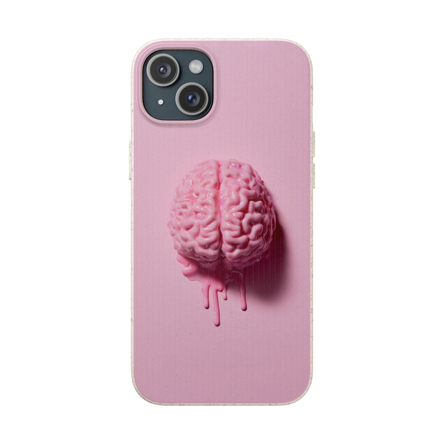 Eco-Friendly Brain Design Phone Case, Biodegradable Phone Cover, Unique Gift for Tech Lovers, Sustainable Accessory, Cute Phone Case