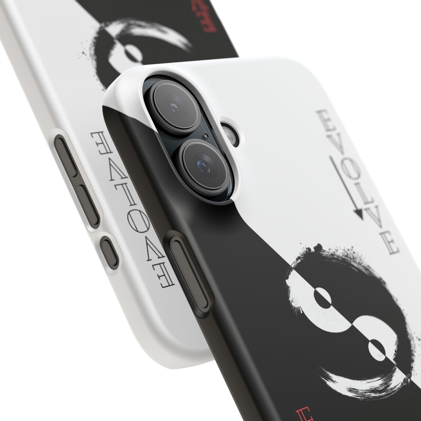 Yin Yang Evolve Black and White Snap Case Cover for iPhone and Samsung