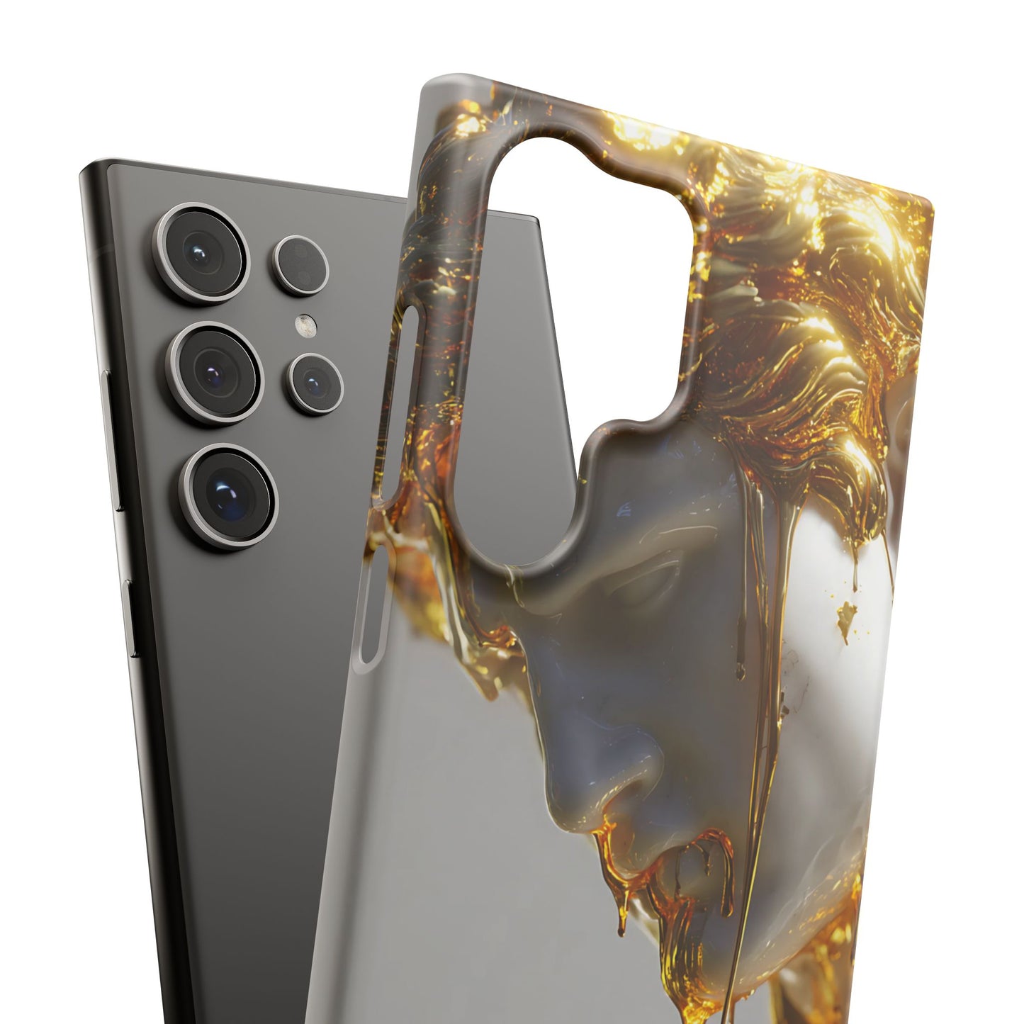 Gold Goddess Art Snap Case, Artistic Phone Cover, Unique Phone Accessory, Gift for Art Lovers, Stylish Protection