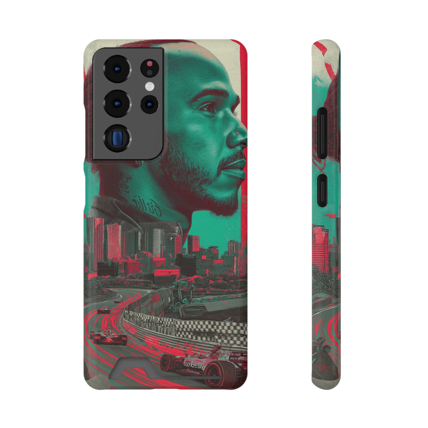 Racing Phone Case, Card Holder Case, Sports Phone Cover, Gift for Car Enthusiasts, Personalized Cell Phone Protector
