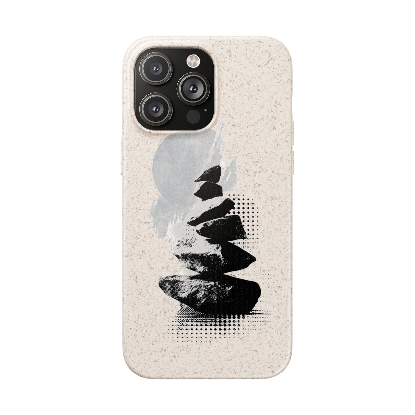 Biodegradable Plastic Free Phone Case Minimalistic Cairn Design Suitable For Iphones And Samsungs