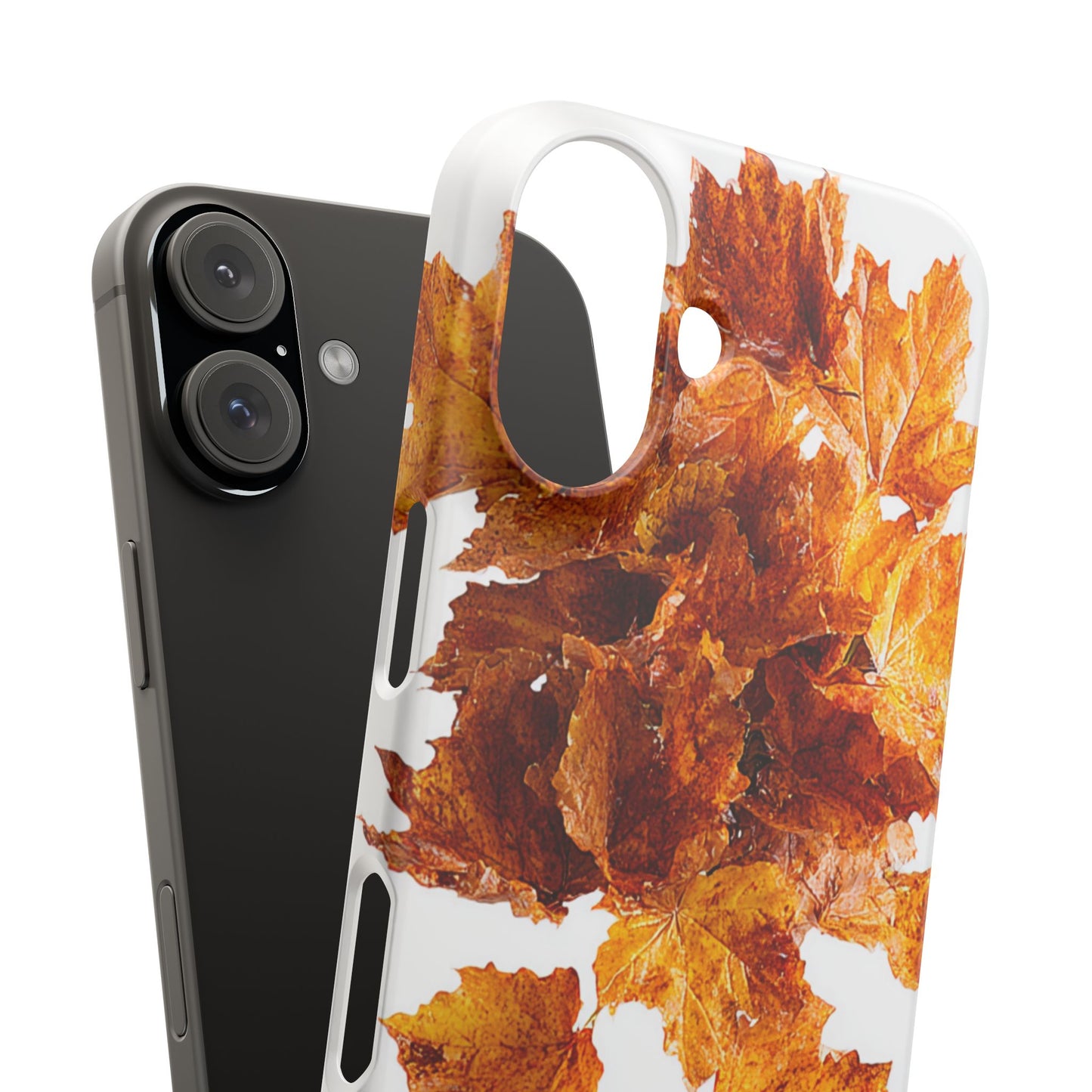 Autumn Leaf Phone Case | Fall Snap Cases, Phone Accessories, Nature Lover Gift, Seasonal Decor, Cozy Fall Vibes