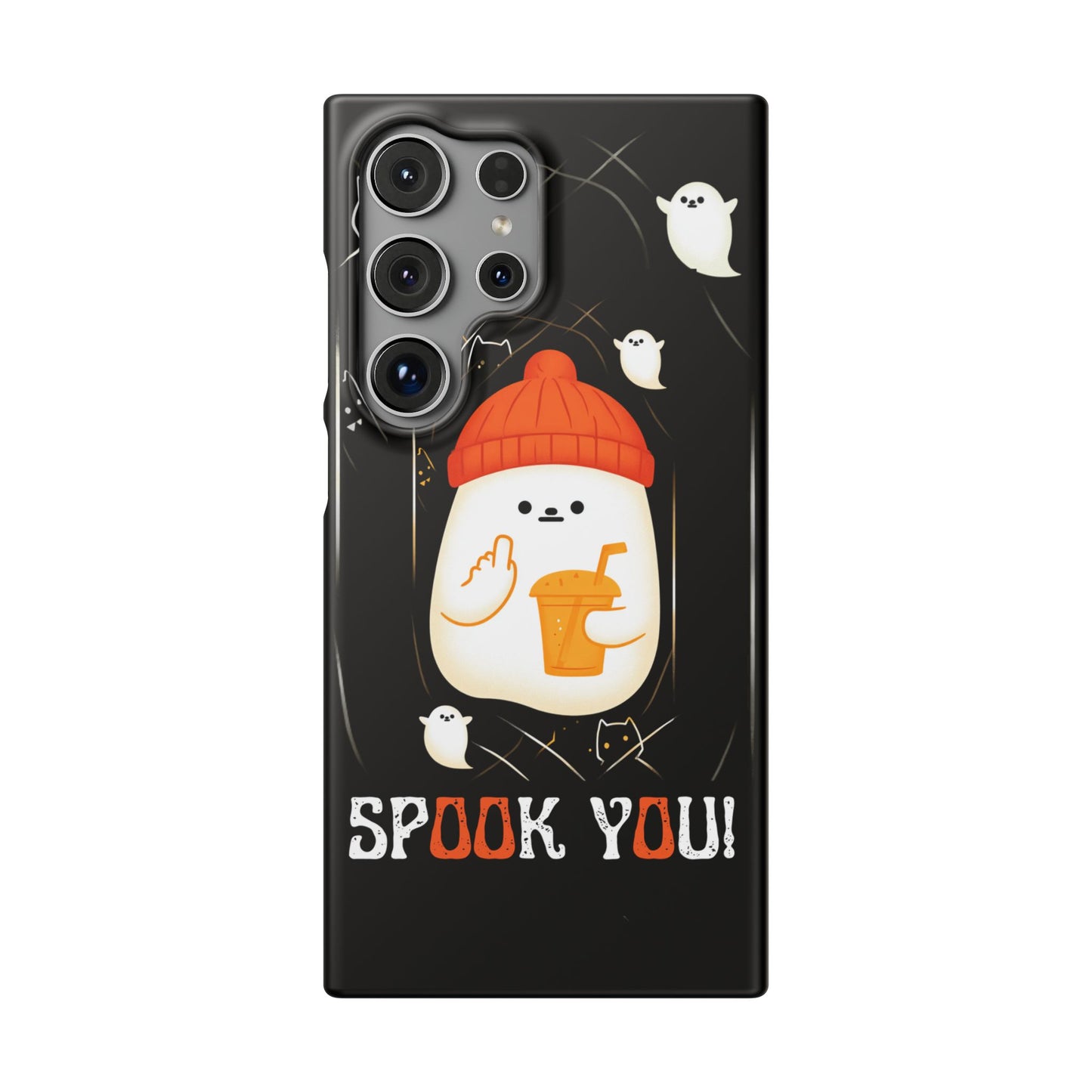 Spook You Halloween Ghost Snap Case Kawaii Protective Phone Cover for iPhone and Samsung