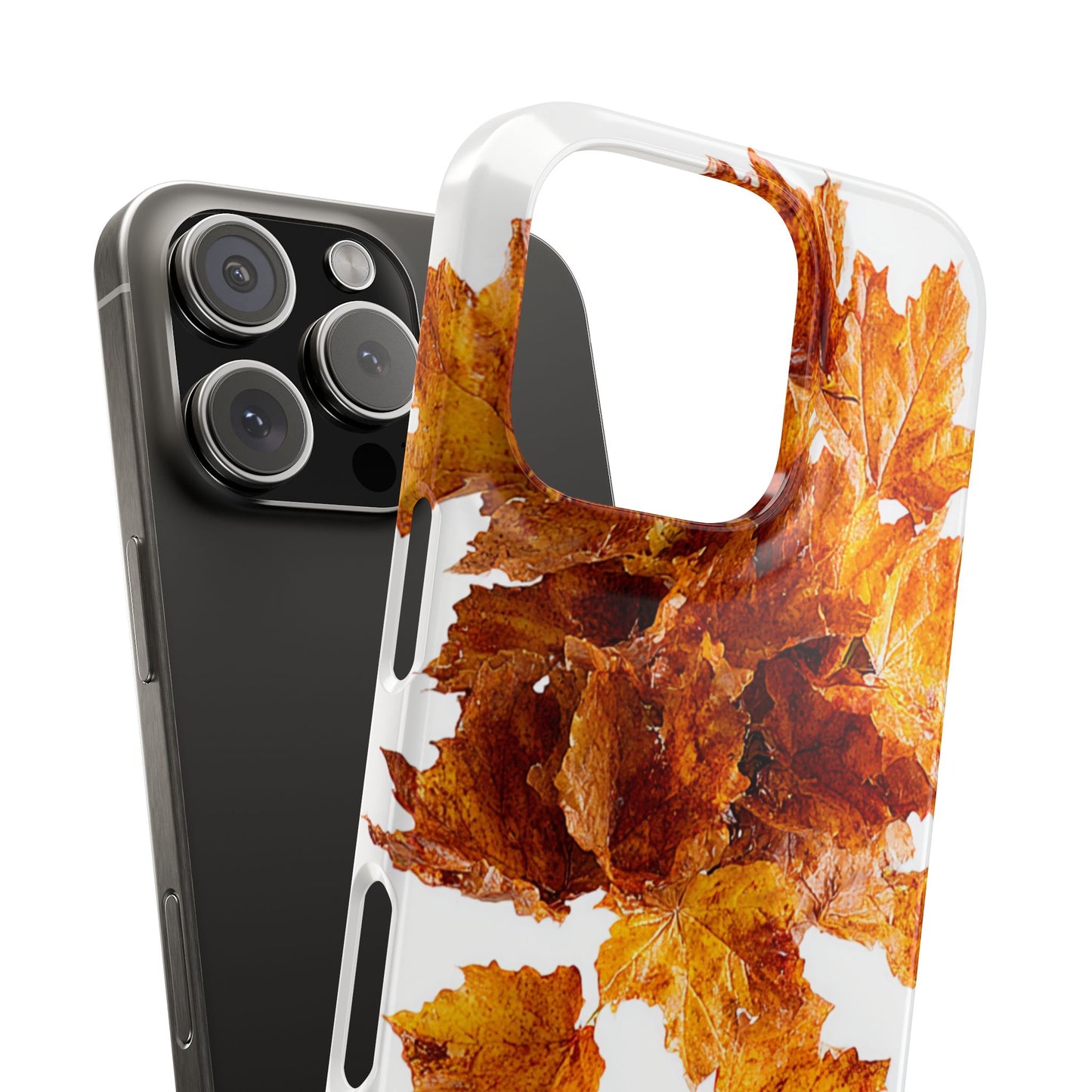 Autumn Leaf Phone Case | Fall Snap Cases, Phone Accessories, Nature Lover Gift, Seasonal Decor, Cozy Fall Vibes