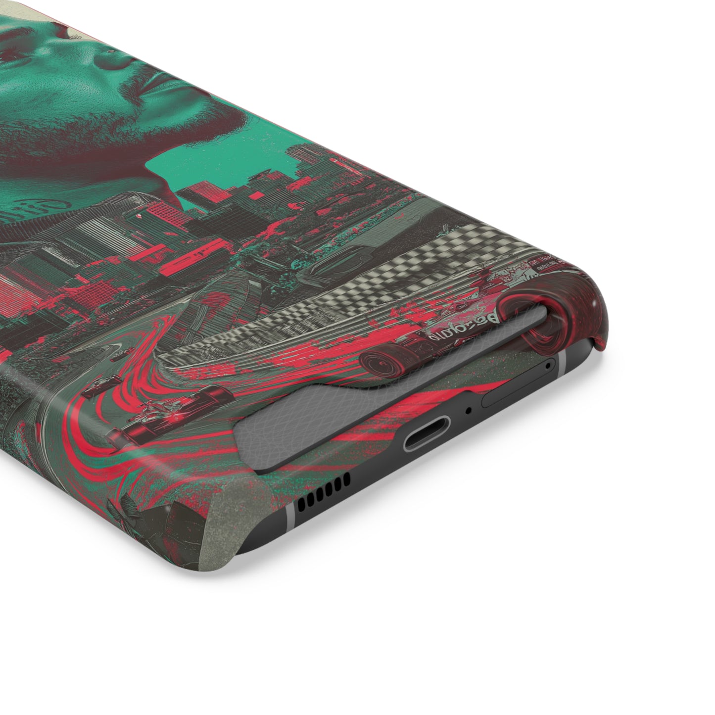 Racing Phone Case, Card Holder Case, Sports Phone Cover, Gift for Car Enthusiasts, Personalized Cell Phone Protector