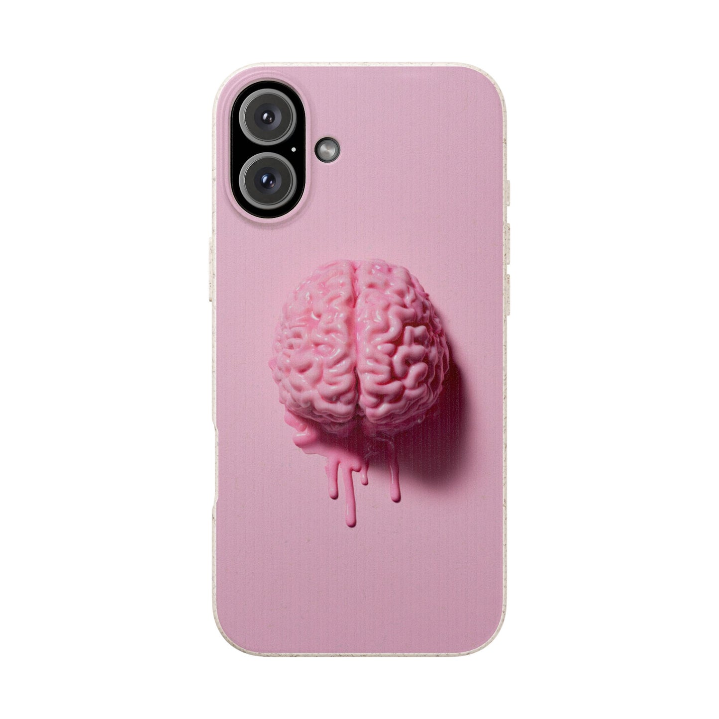 Eco-Friendly Brain Design Phone Case, Biodegradable Phone Cover, Unique Gift for Tech Lovers, Sustainable Accessory, Cute Phone Case