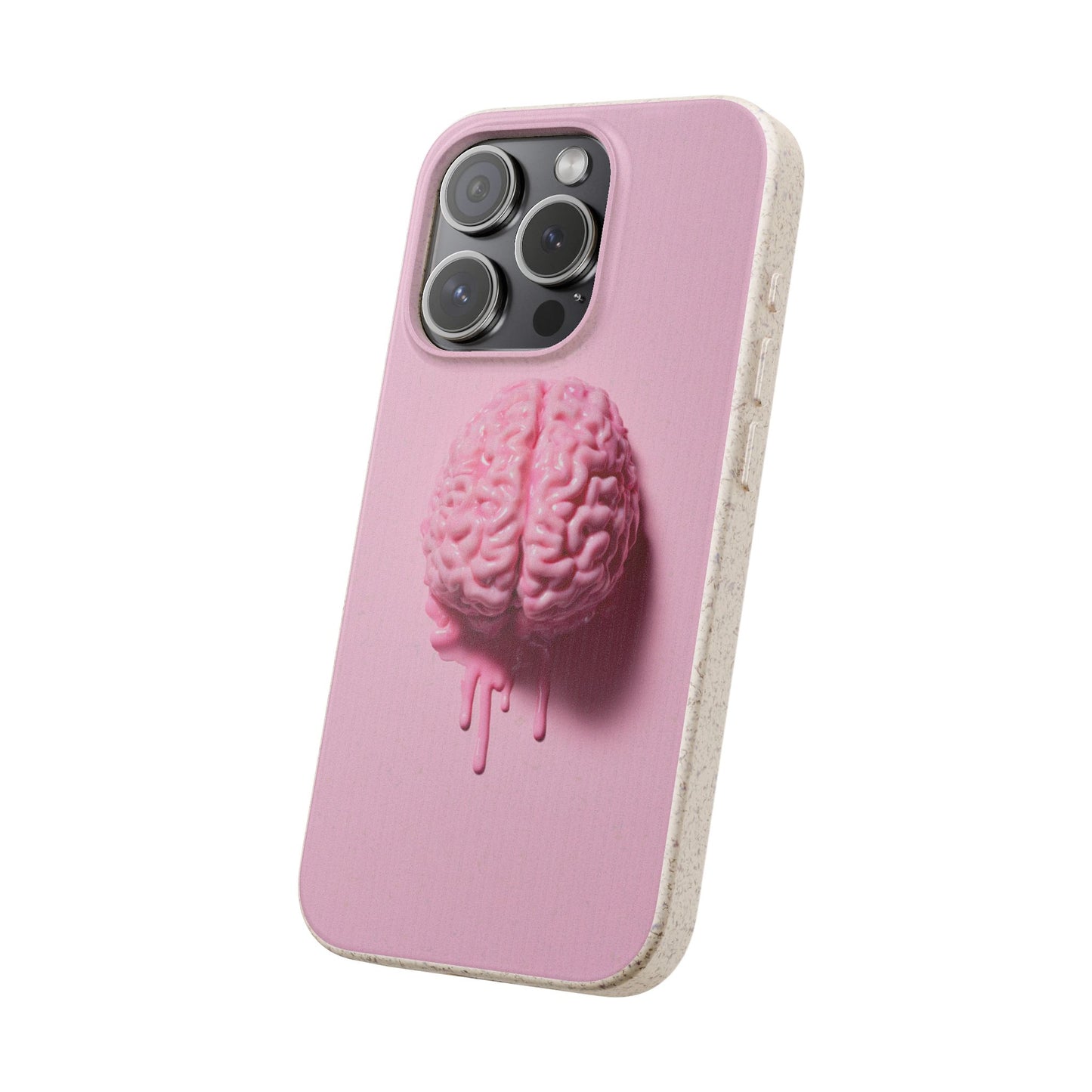 Eco-Friendly Brain Design Phone Case, Biodegradable Phone Cover, Unique Gift for Tech Lovers, Sustainable Accessory, Cute Phone Case