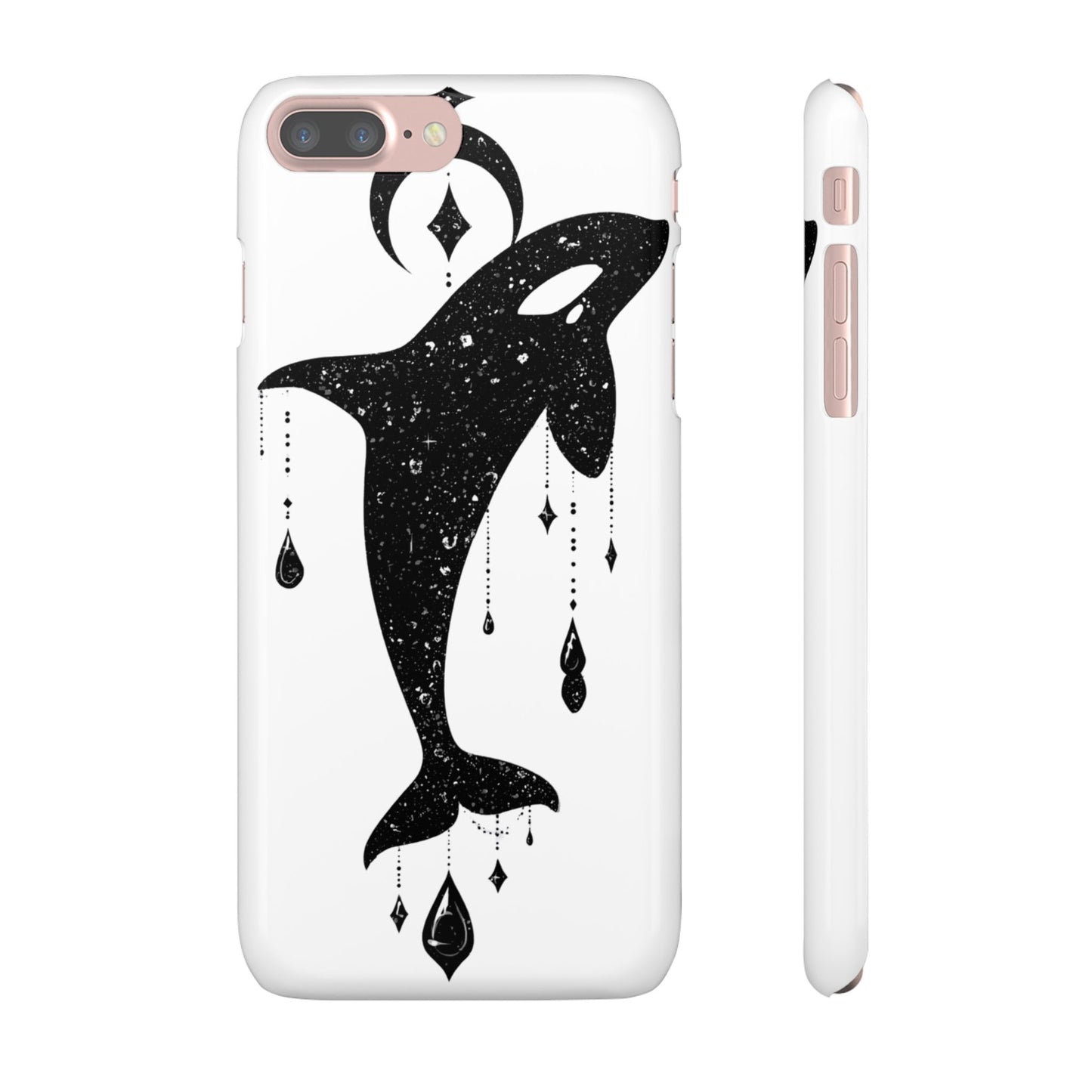 Celestial Orca Snap Case | Phone Cover, Whale Lover Gift, Cosmic Decor, Unique Art, Ocean Vibe
