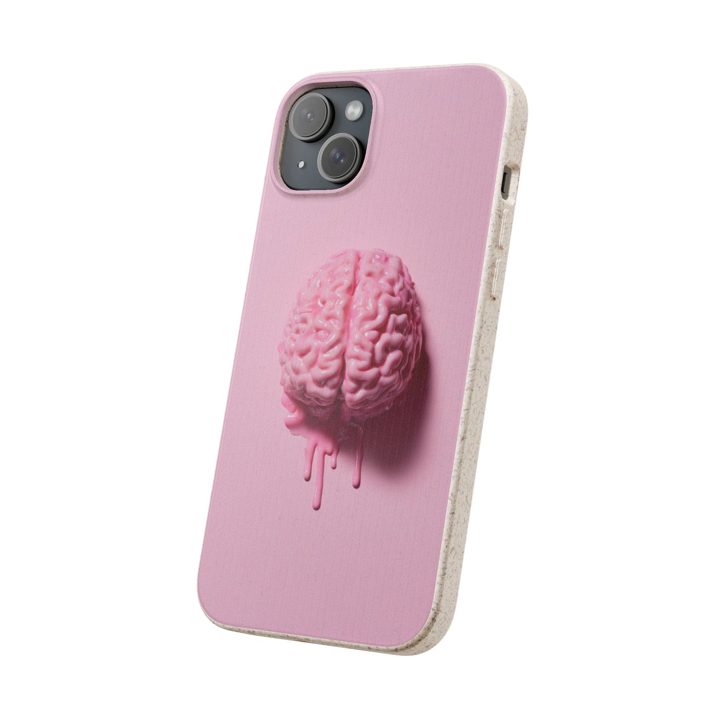 Eco-Friendly Brain Design Phone Case, Biodegradable Phone Cover, Unique Gift for Tech Lovers, Sustainable Accessory, Cute Phone Case