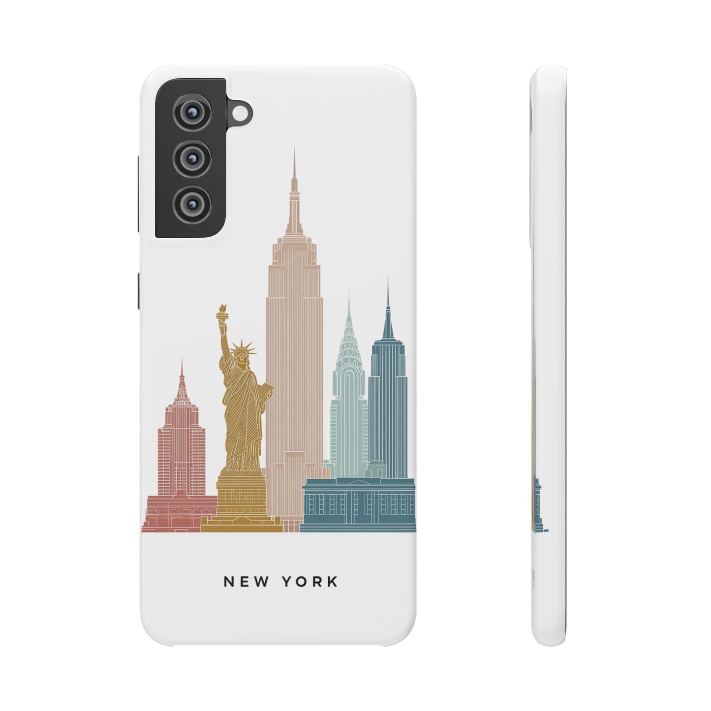 Stylish New York Snap Case, Urban Phone Cover, Cityscape Phone Case, Gift for Travelers, Trendy Protective Case