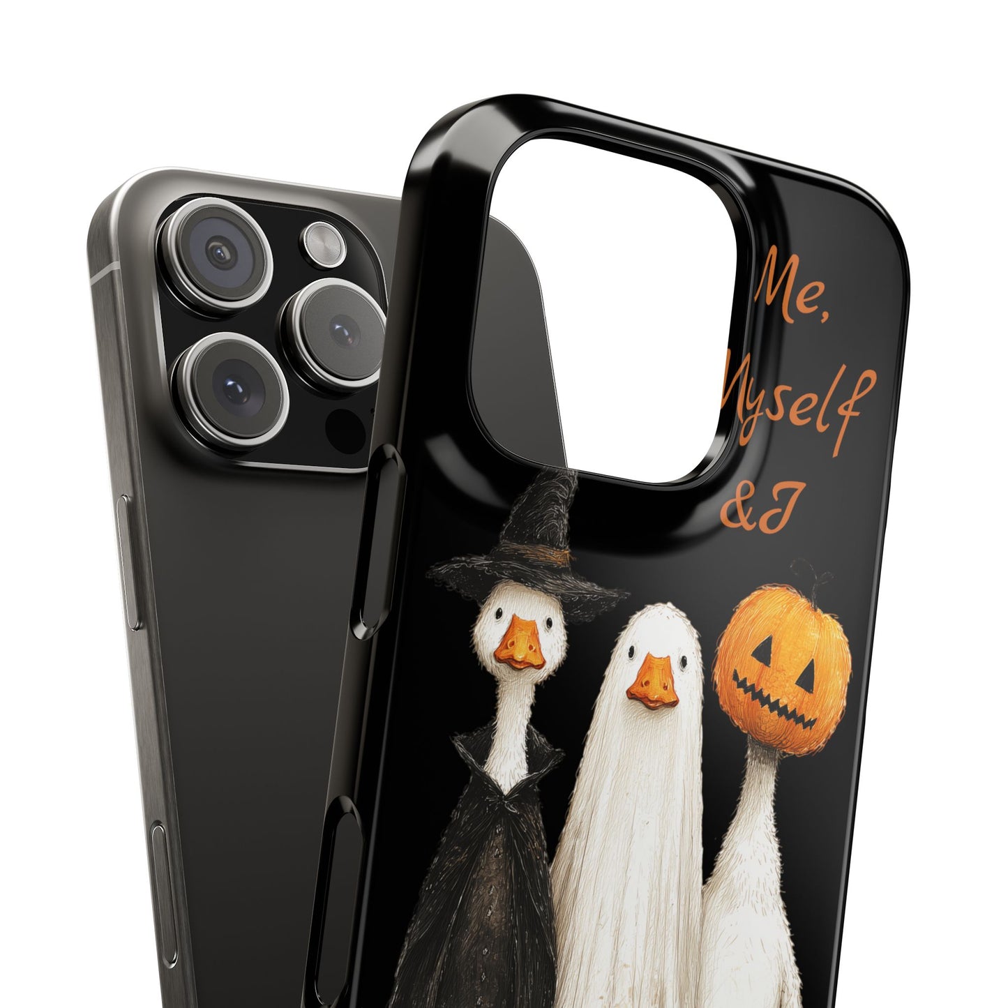 Halloween Goose Snap Case, Funny Goose Phone Case, Fall Accessories, Cute Halloween Gift, Me Myself & I Design