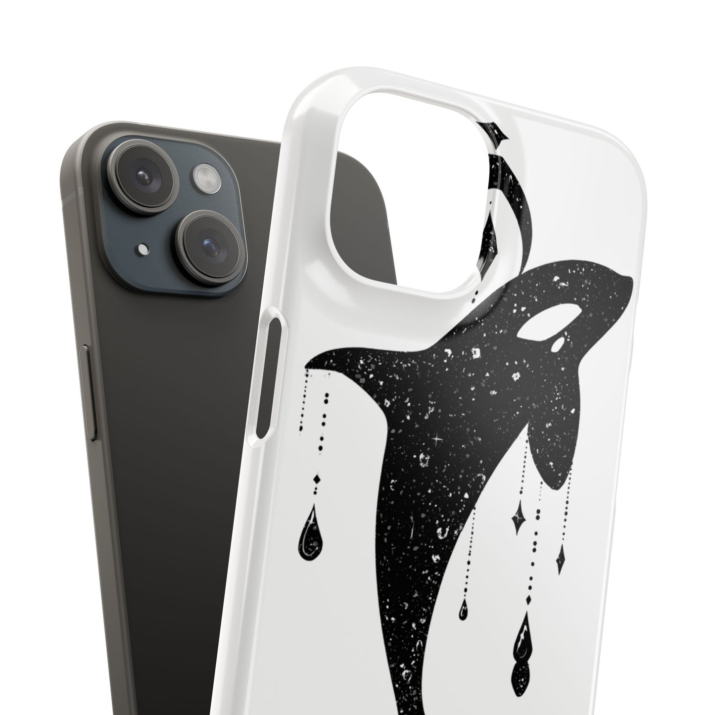 Celestial Orca Snap Case | Phone Cover, Whale Lover Gift, Cosmic Decor, Unique Art, Ocean Vibe