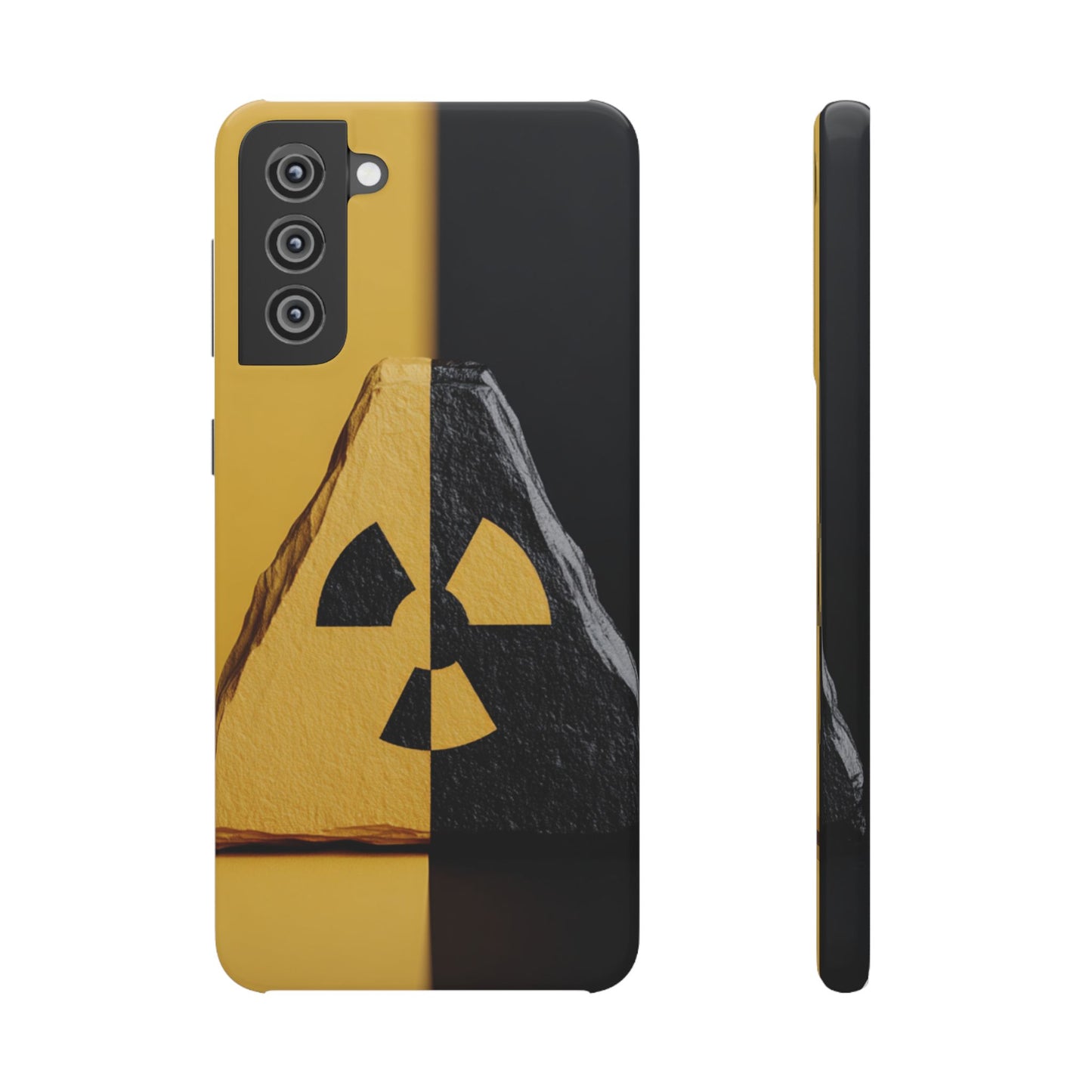 Bold Graphic Snap Case, Radiation Symbol Phone Cover, Trendy Phone Accessory, Unique Gift for Tech Lovers, Stylish Mobile Case