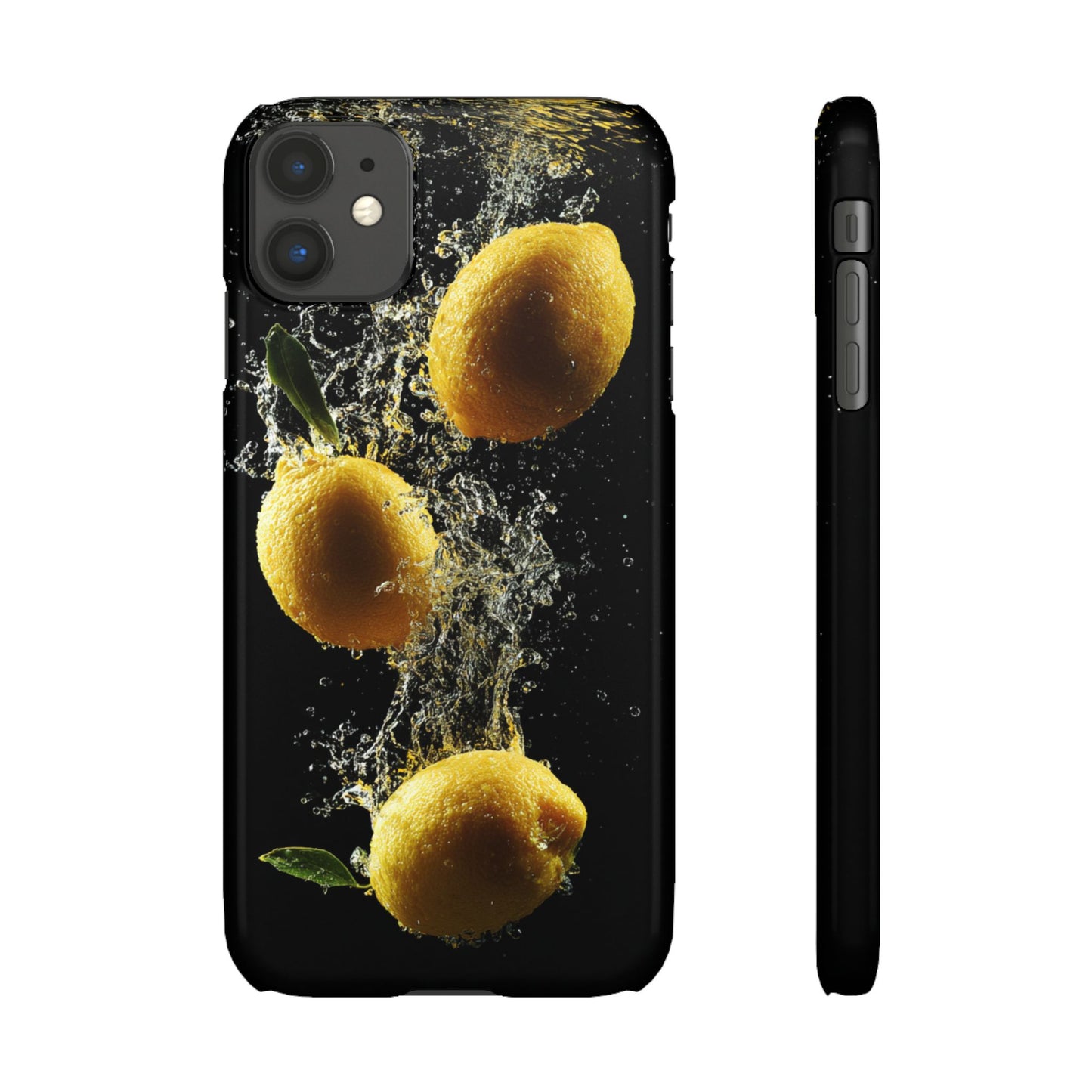 Lemon Splash Phone Case - Vibrant Snap Case, Fruit Lover Gift, Summer Vibes, Kitchen Decor, Unique Phone Accessories